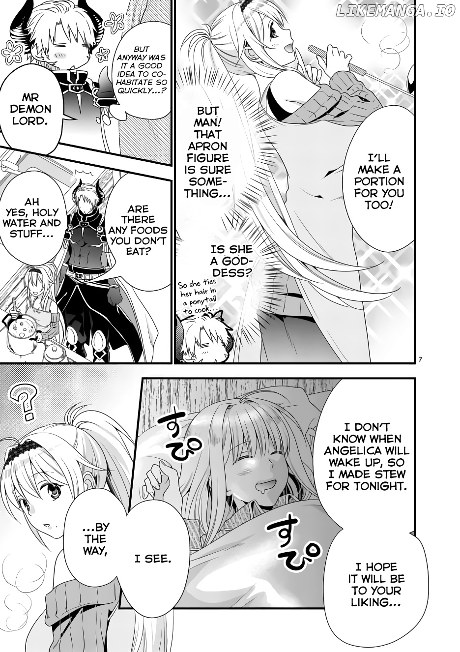 Maou desu. Onna Yuusha no Hahaoya to Saikon Shita no de, Onna Yuusha ga Giri no Musume ni Narimashita. chapter 2 - page 7