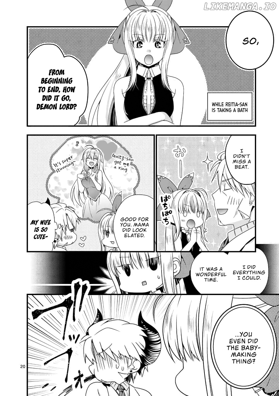 Maou desu. Onna Yuusha no Hahaoya to Saikon Shita no de, Onna Yuusha ga Giri no Musume ni Narimashita. chapter 13 - page 21