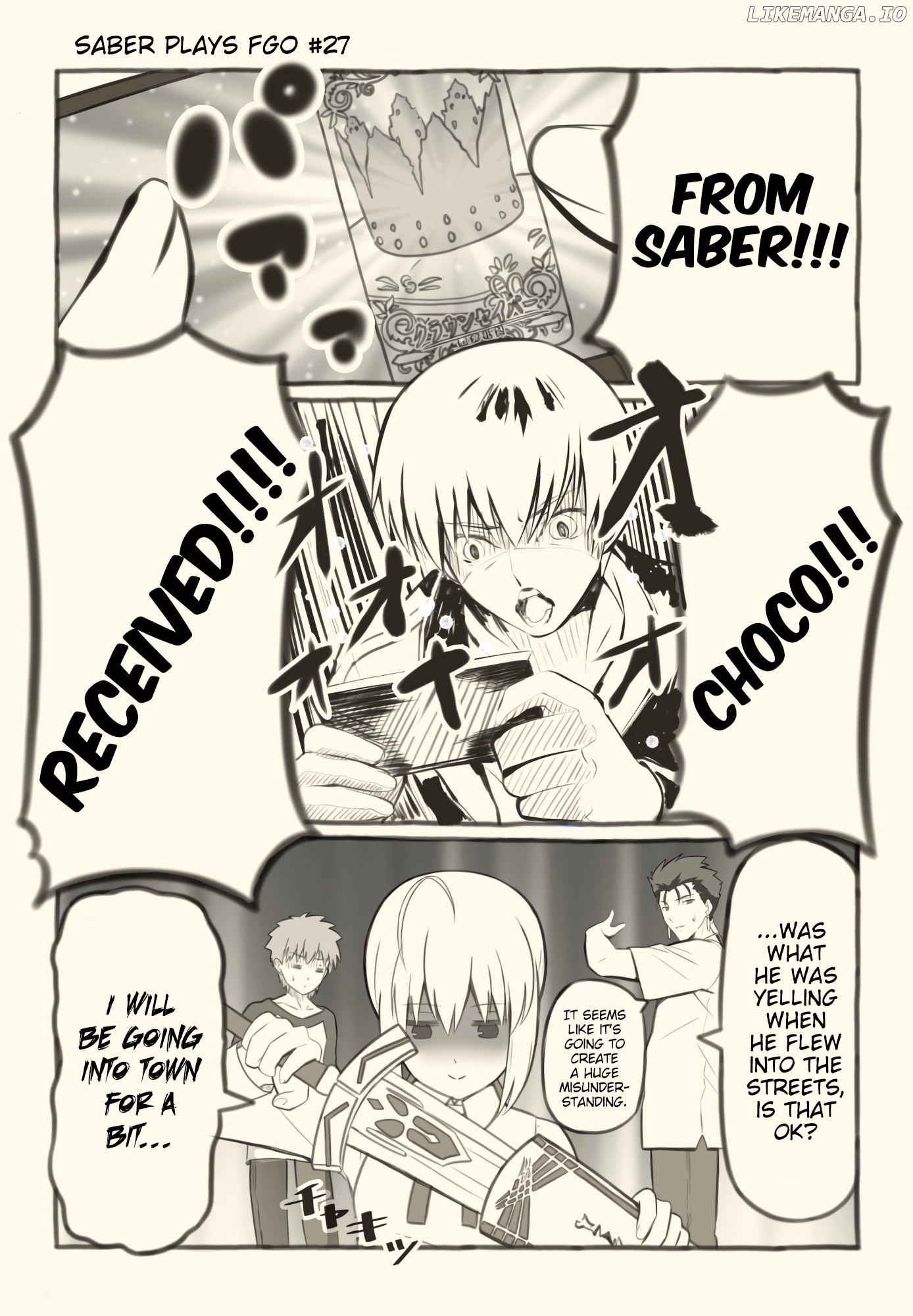 Saber Plays Fate/Grand Order chapter 27 - page 1