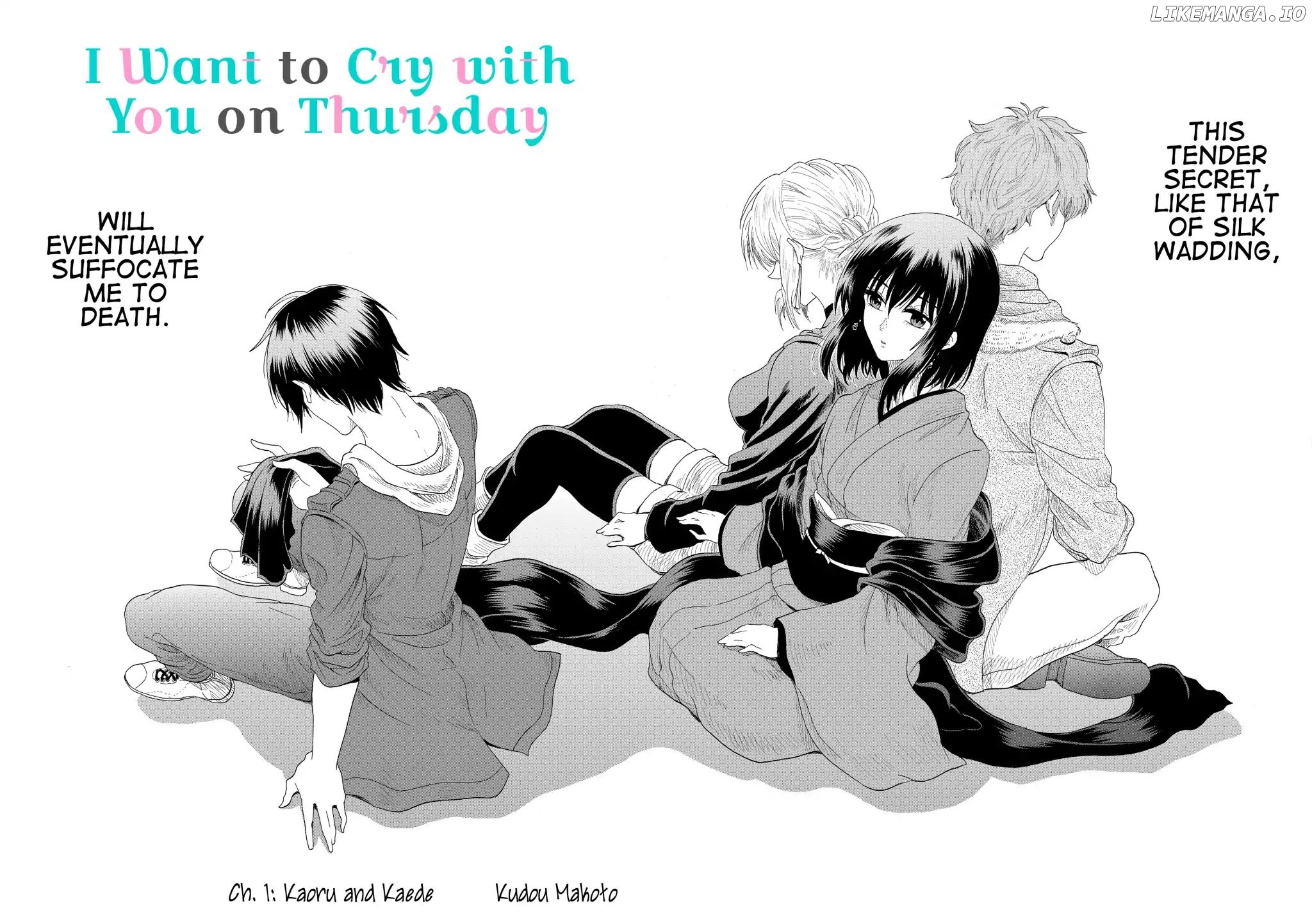 I want to cry with you on Thursday. chapter 1 - page 4