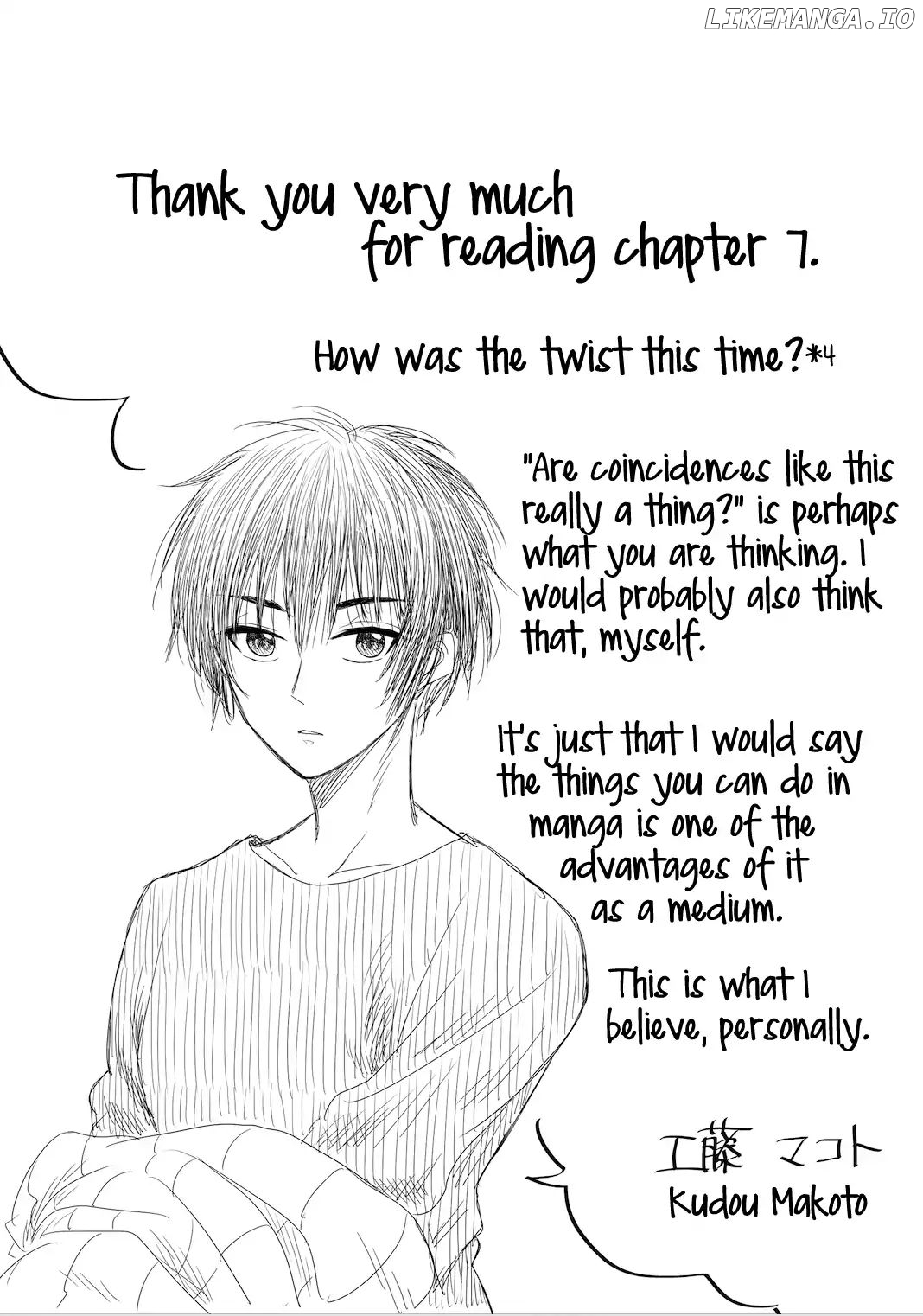 I want to cry with you on Thursday. chapter 7 - page 18