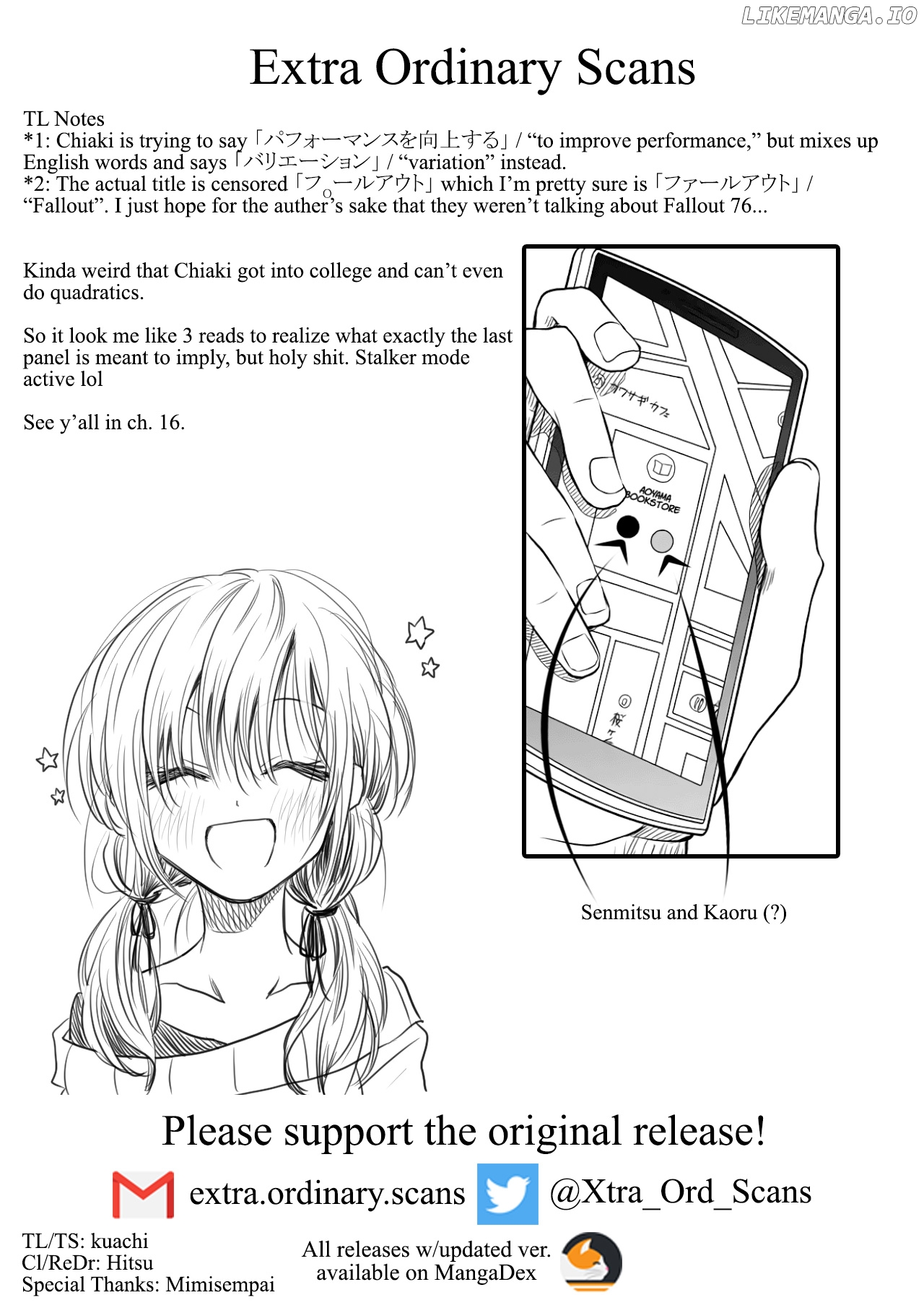 I want to cry with you on Thursday. chapter 15 - page 17