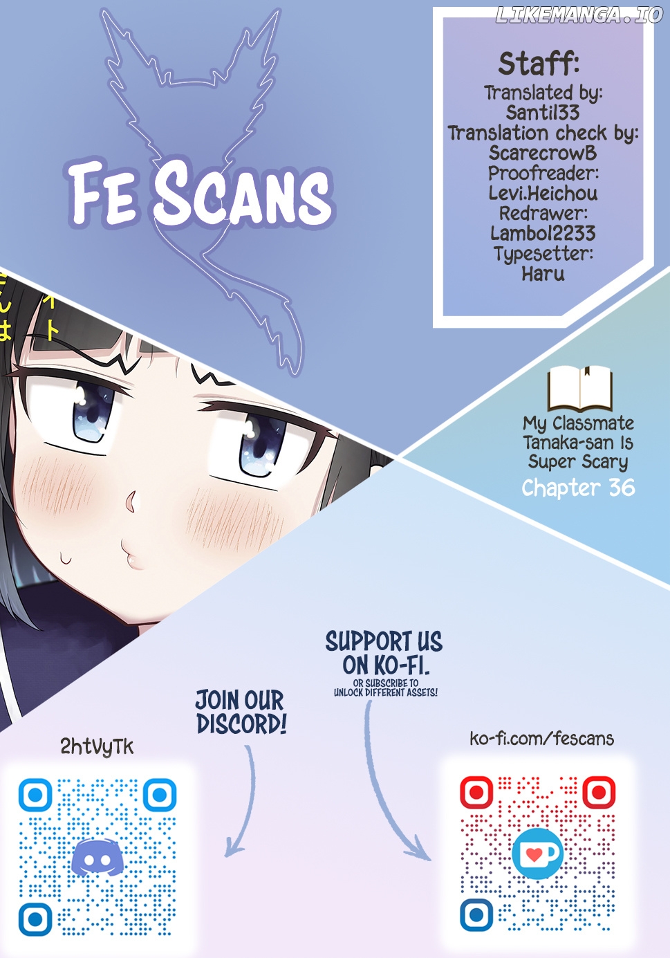 my Classmate Tanaka-San is Super Scary chapter 36 - page 1