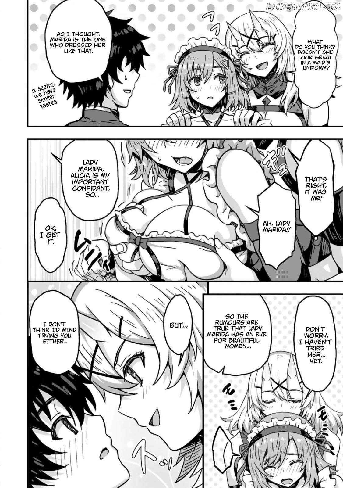 Isekai Saikyou no Yome desu ga, Yoru no Tatakai wa Ore no Hou ga Tsuyoi You desu ~Chiryaku o Ikashite Nariagaru Harem Senki~ Chapter 1 - page 12
