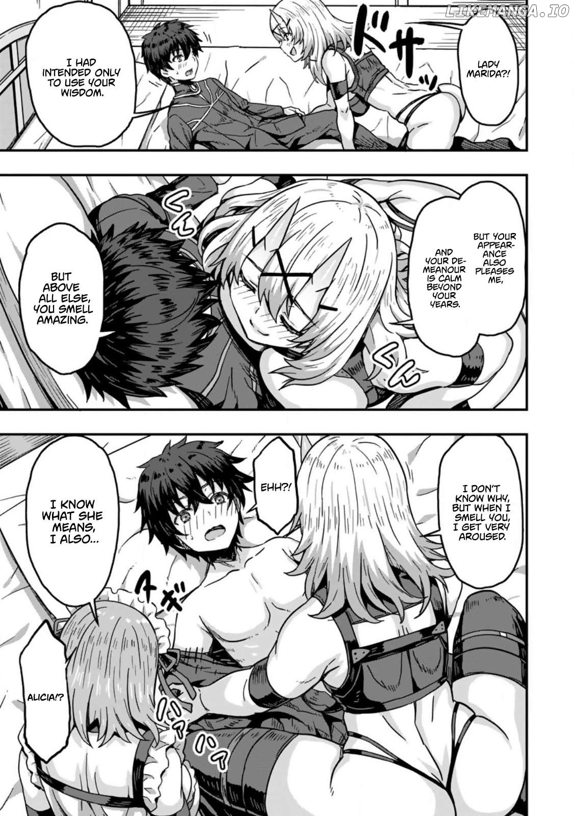 Isekai Saikyou no Yome desu ga, Yoru no Tatakai wa Ore no Hou ga Tsuyoi You desu ~Chiryaku o Ikashite Nariagaru Harem Senki~ Chapter 1 - page 13