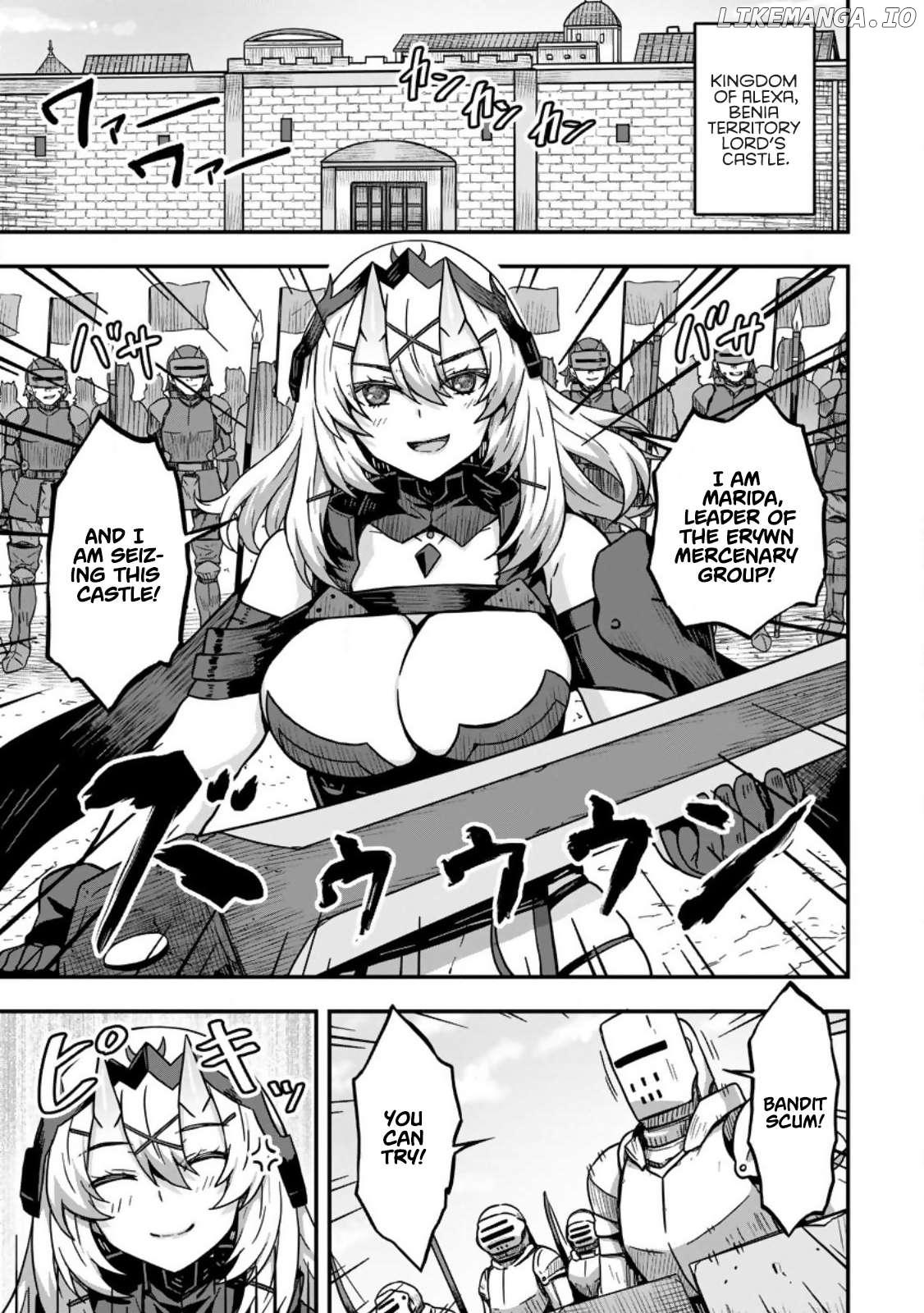 Isekai Saikyou no Yome desu ga, Yoru no Tatakai wa Ore no Hou ga Tsuyoi You desu ~Chiryaku o Ikashite Nariagaru Harem Senki~ Chapter 2 - page 1