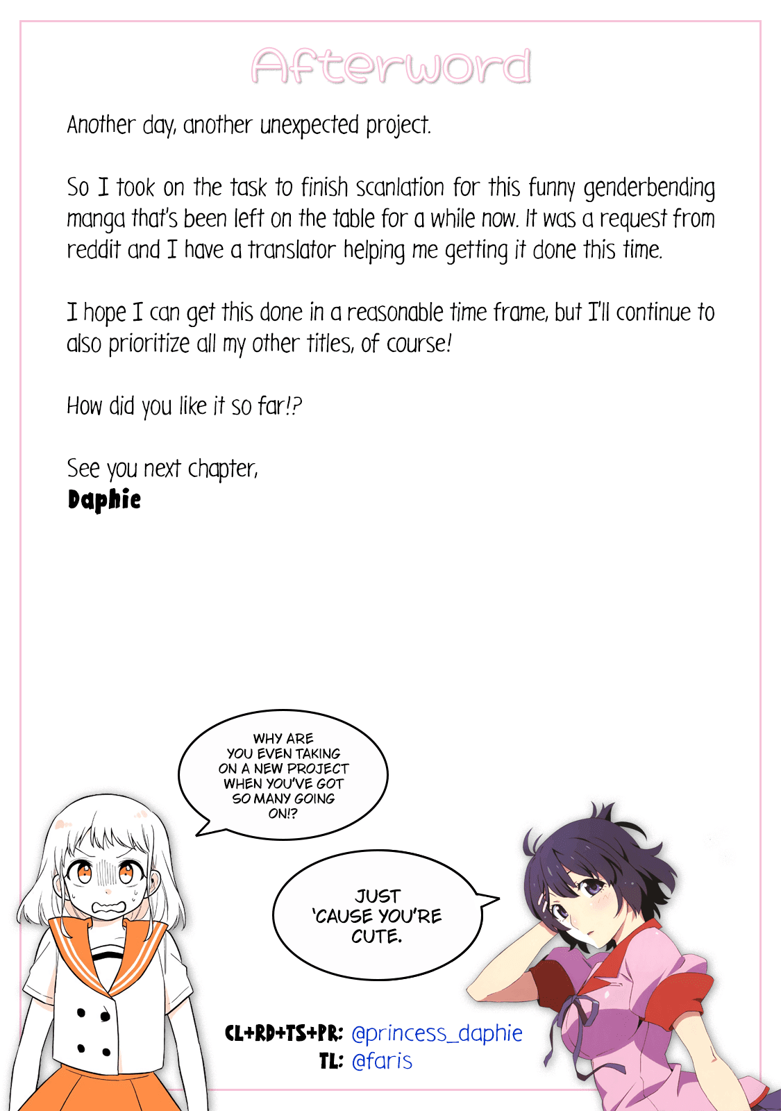 a Lazy Guy Woke up as a Girl One Morning chapter 17 - page 17