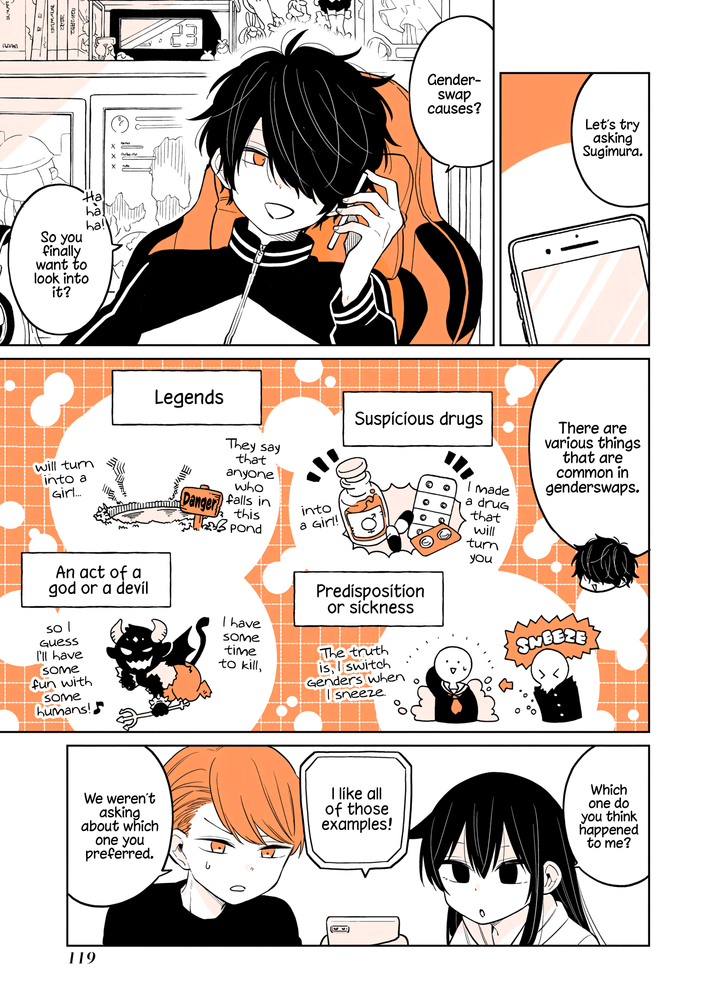 a Lazy Guy Woke up as a Girl One Morning chapter 15.1 - page 5