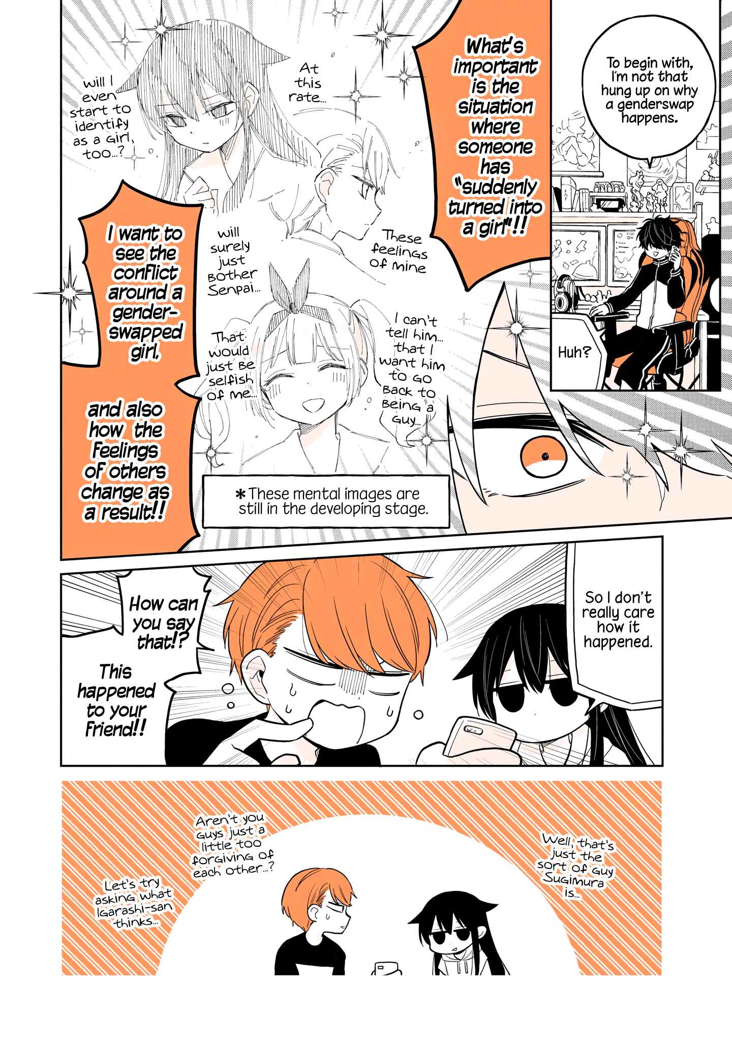 a Lazy Guy Woke up as a Girl One Morning chapter 15.1 - page 6