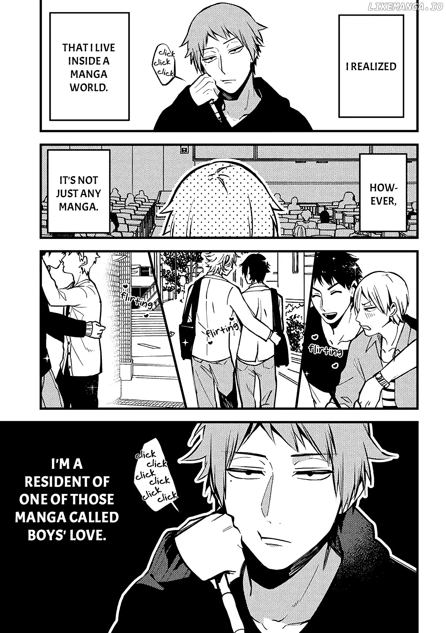 A World Where Everything Definitely Becomes BL vs. The Man Who Definitely Doesn't Want To Be In A BL chapter 1 - page 2
