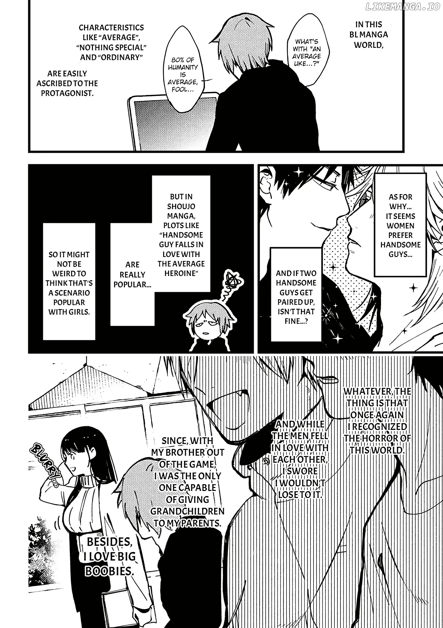 A World Where Everything Definitely Becomes BL vs. The Man Who Definitely Doesn't Want To Be In A BL chapter 1 - page 5