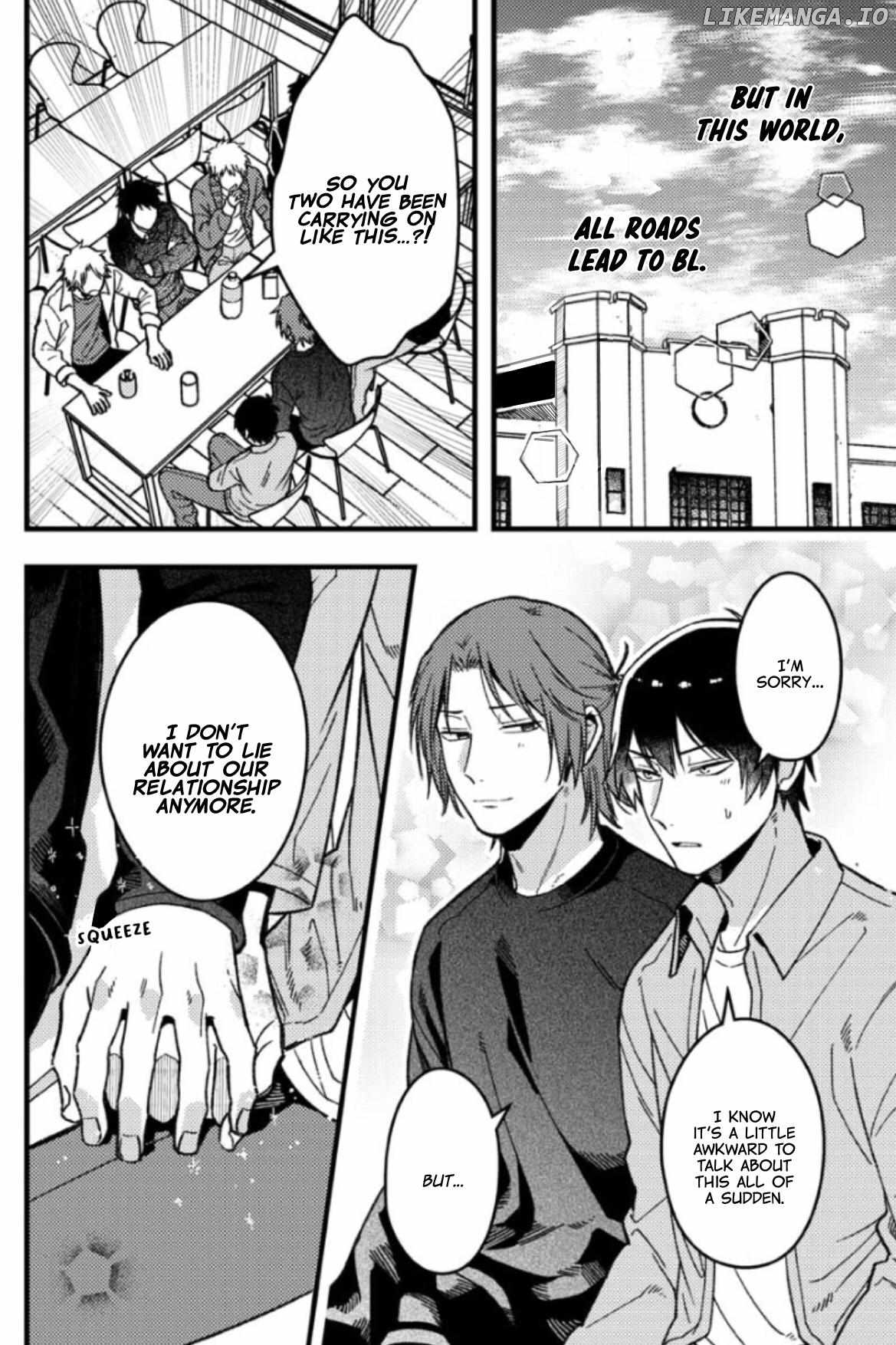 A World Where Everything Definitely Becomes BL vs. The Man Who Definitely Doesn't Want To Be In A BL chapter 66 - page 4