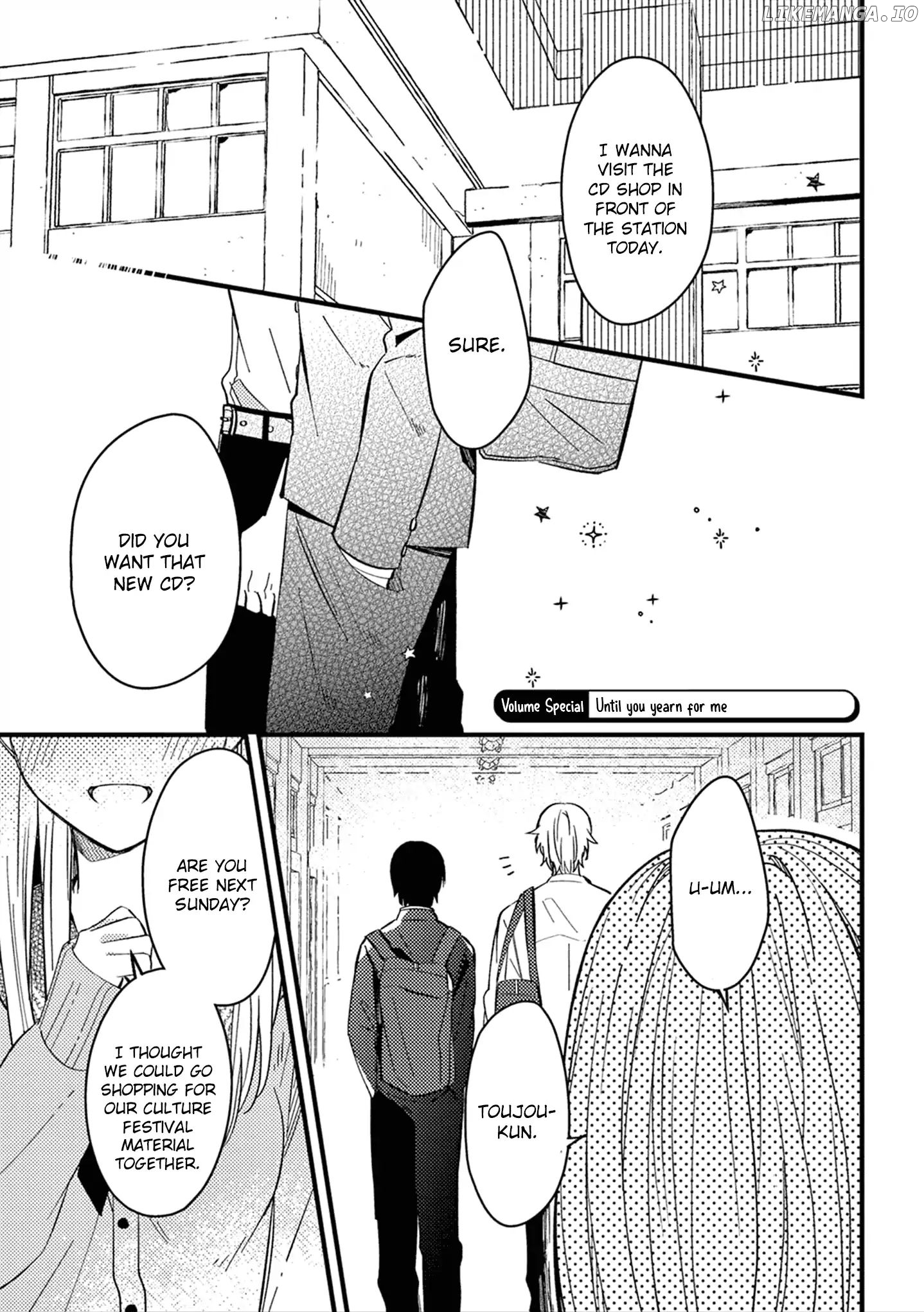 A World Where Everything Definitely Becomes BL vs. The Man Who Definitely Doesn't Want To Be In A BL chapter 19.5 - page 1