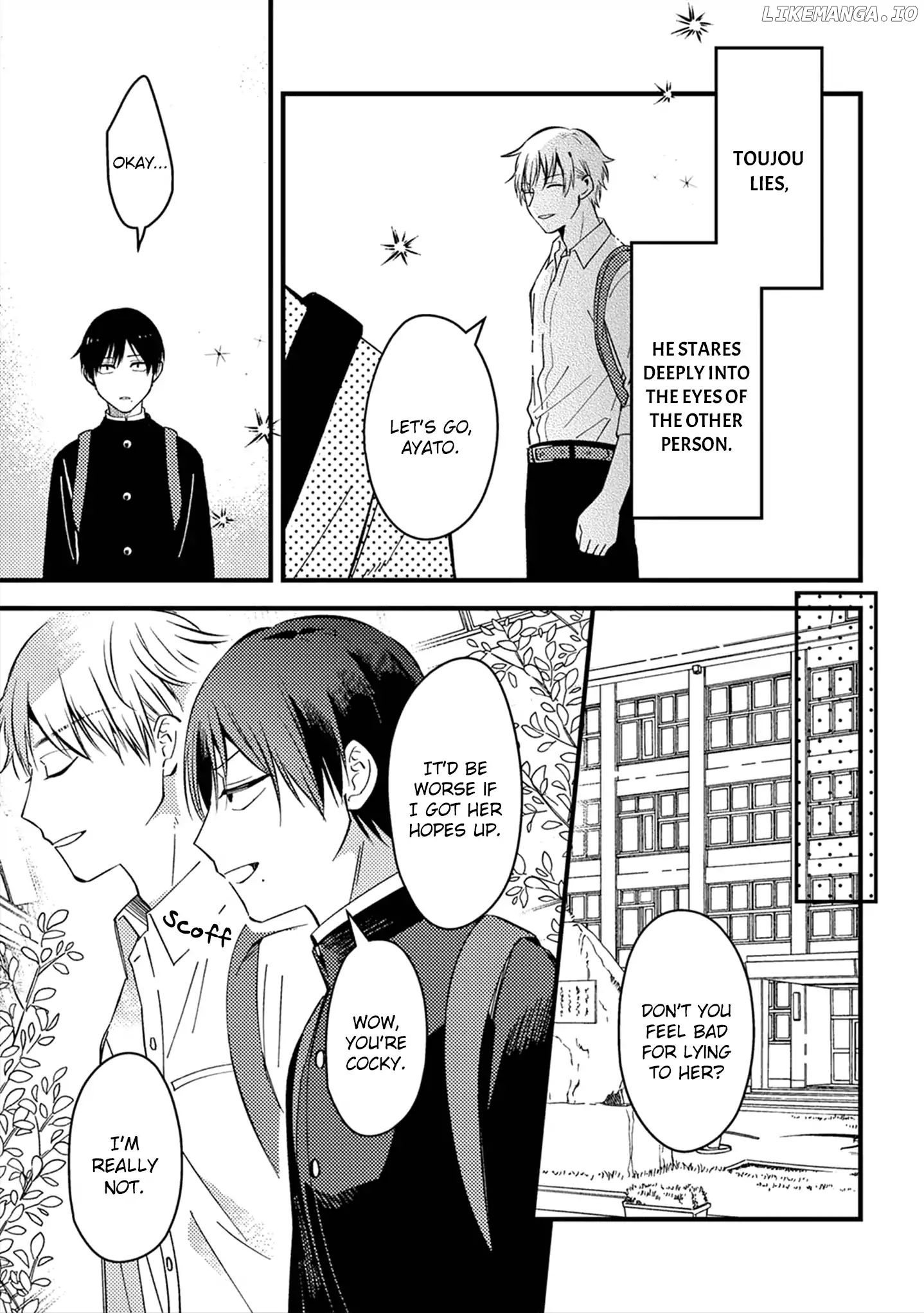 A World Where Everything Definitely Becomes BL vs. The Man Who Definitely Doesn't Want To Be In A BL chapter 19.5 - page 3
