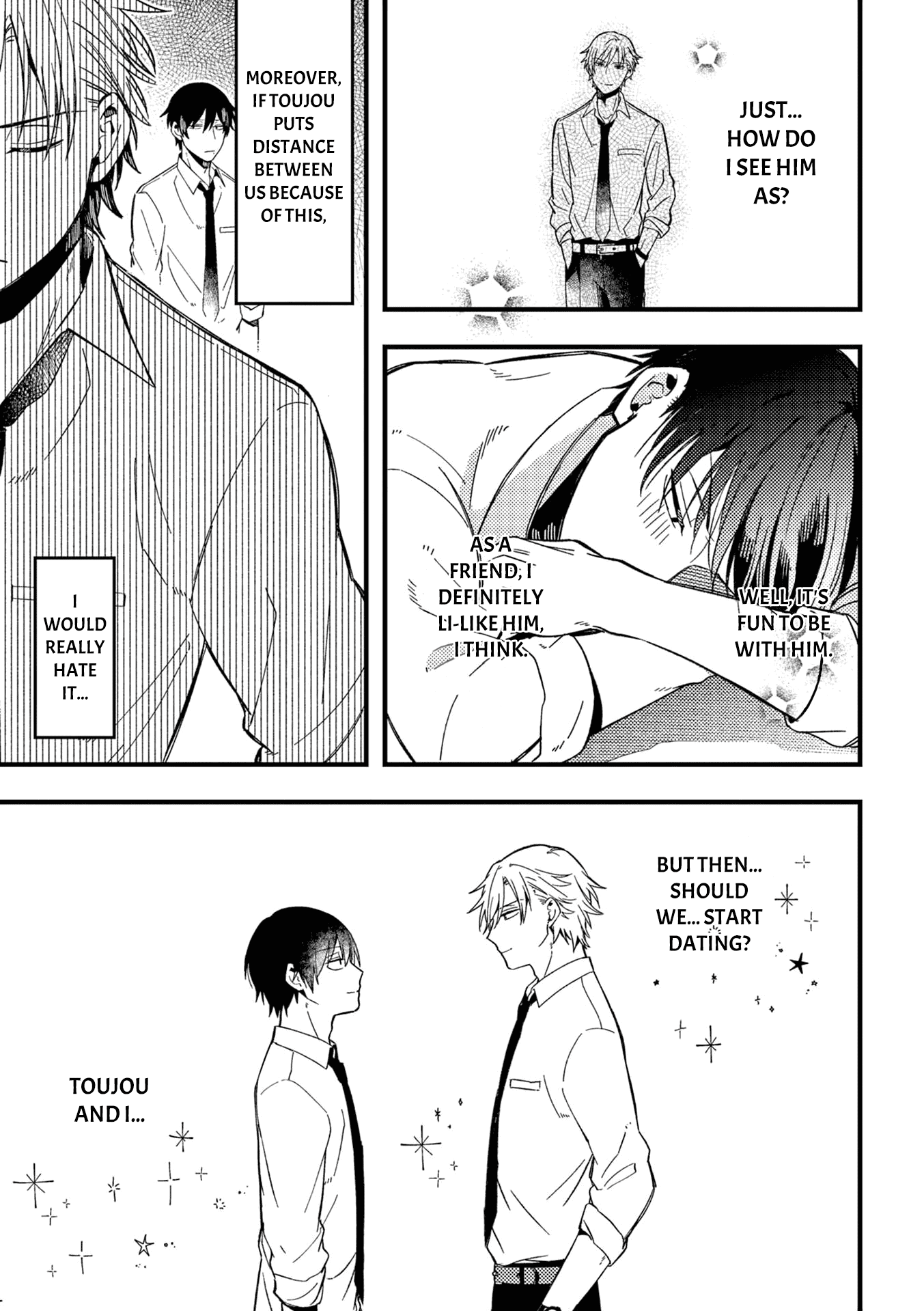 A World Where Everything Definitely Becomes BL vs. The Man Who Definitely Doesn't Want To Be In A BL chapter 35.5 - page 4