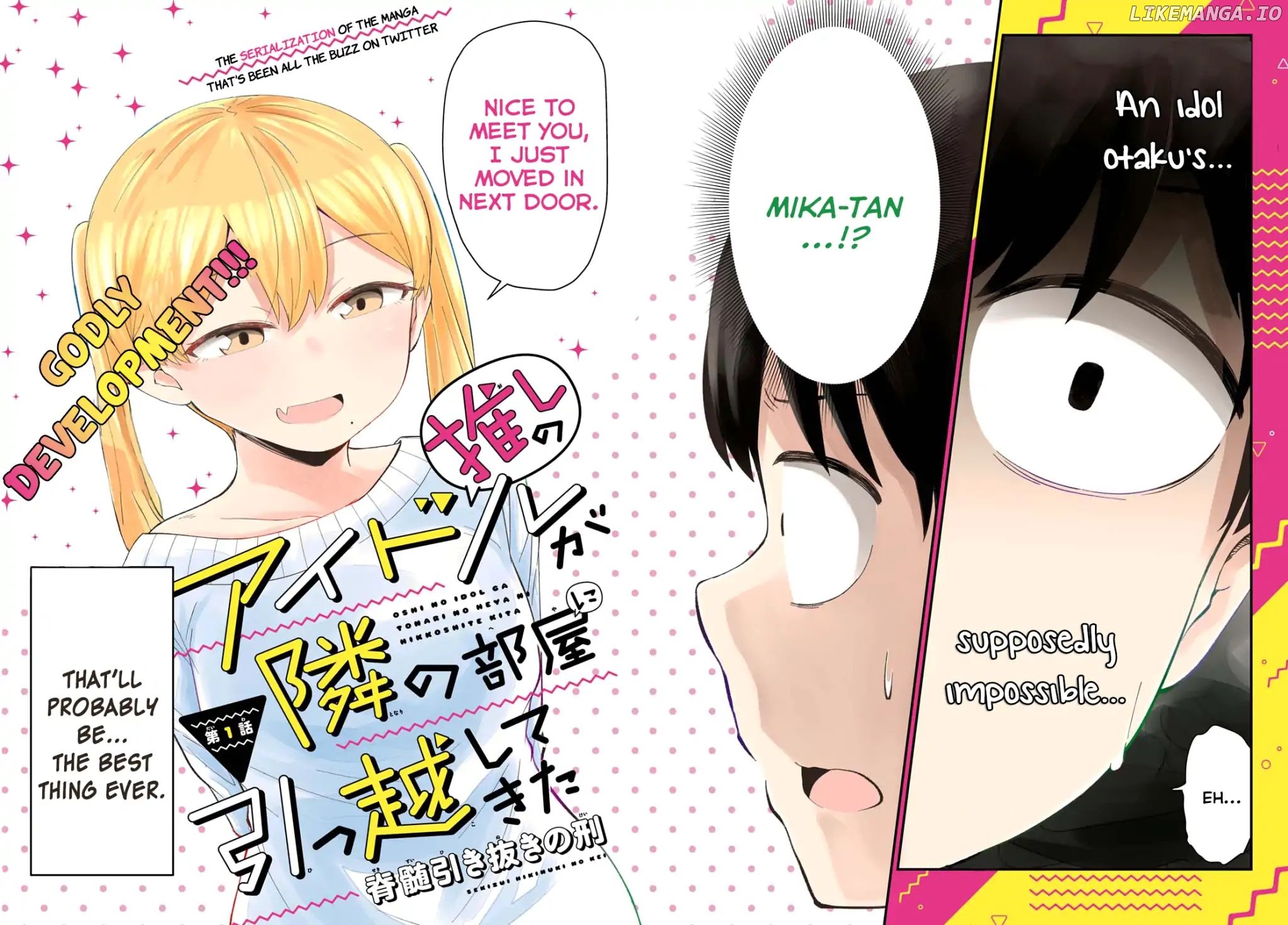 Oshi No Idol Ga Tonari No Heya Ni Hikkoshite Kita chapter 1 - page 2
