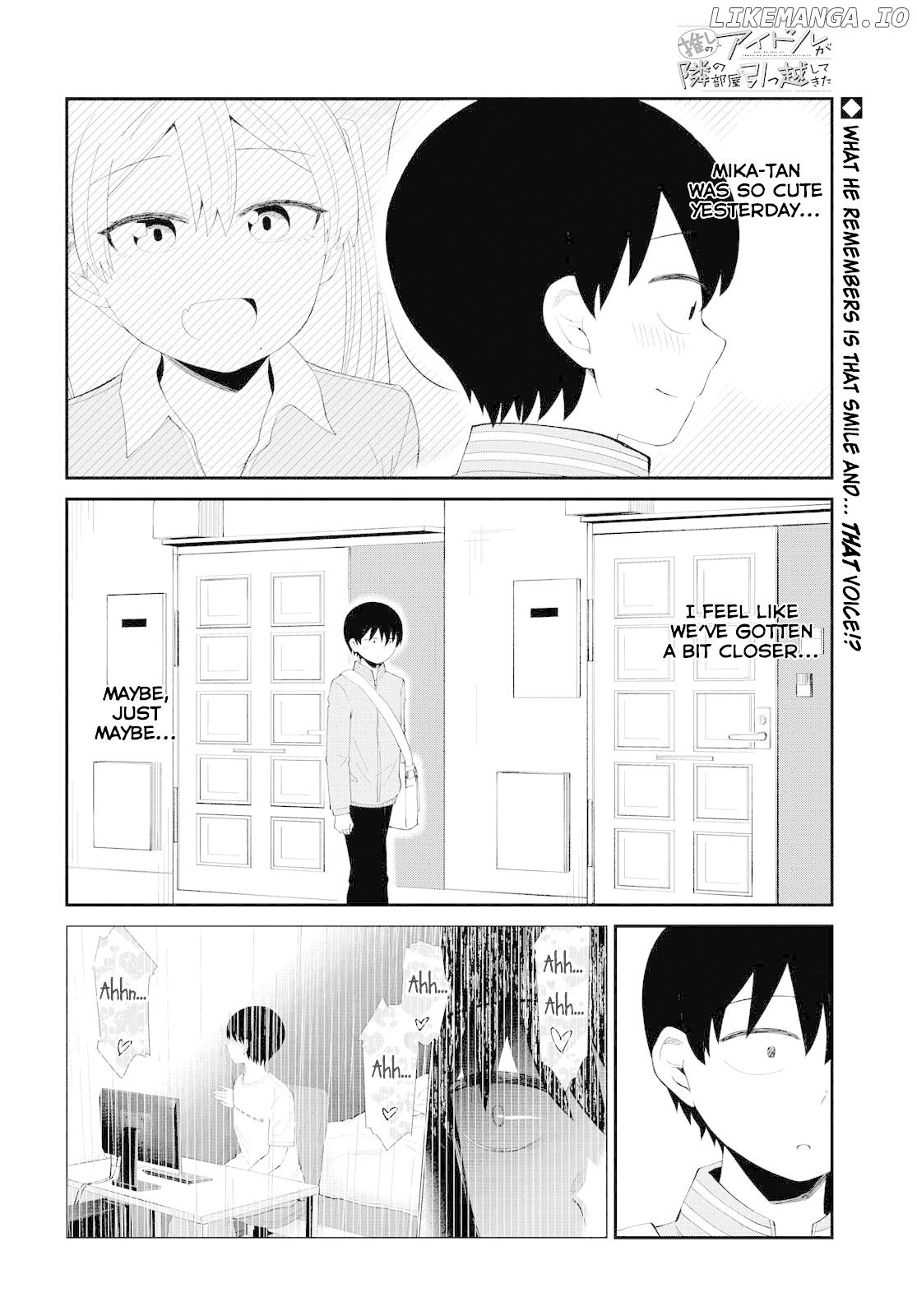 Oshi No Idol Ga Tonari No Heya Ni Hikkoshite Kita chapter 4 - page 2