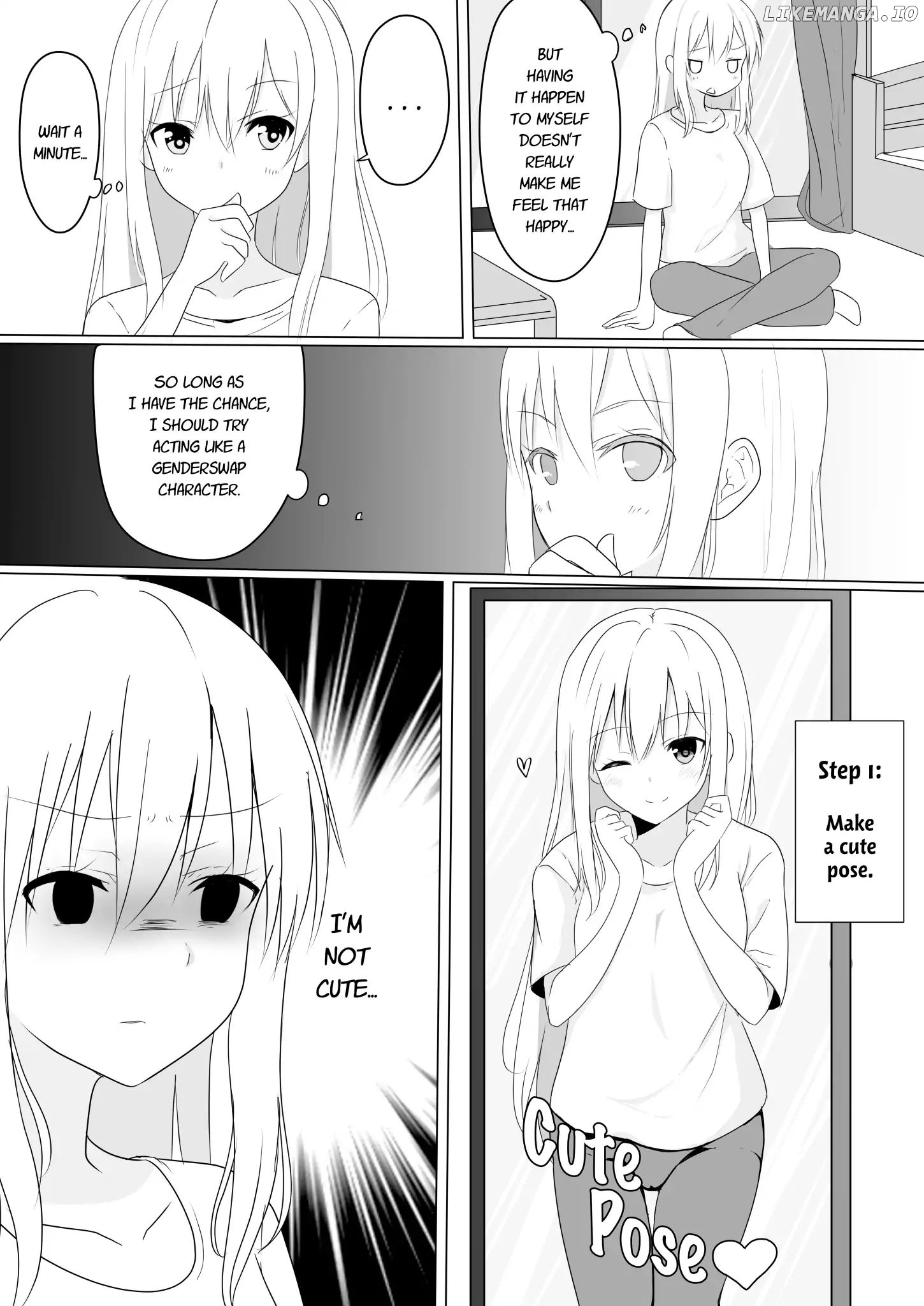 A Boy who Loves Genderswap got Genderswapped so He acts out His Ideal Genderswap Girl chapter 1 - page 3