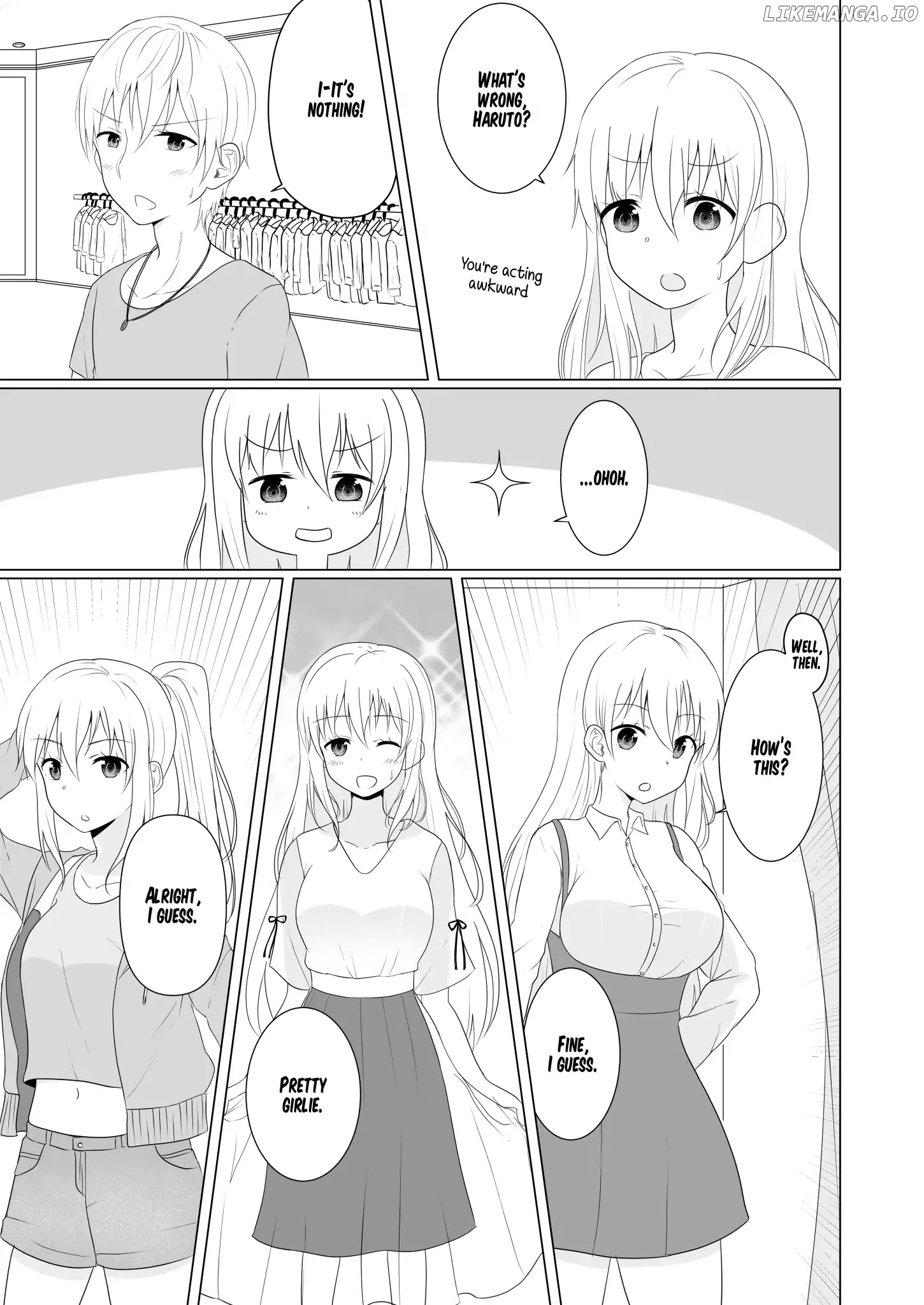 A Boy who Loves Genderswap got Genderswapped so He acts out His Ideal Genderswap Girl chapter 6 - page 3
