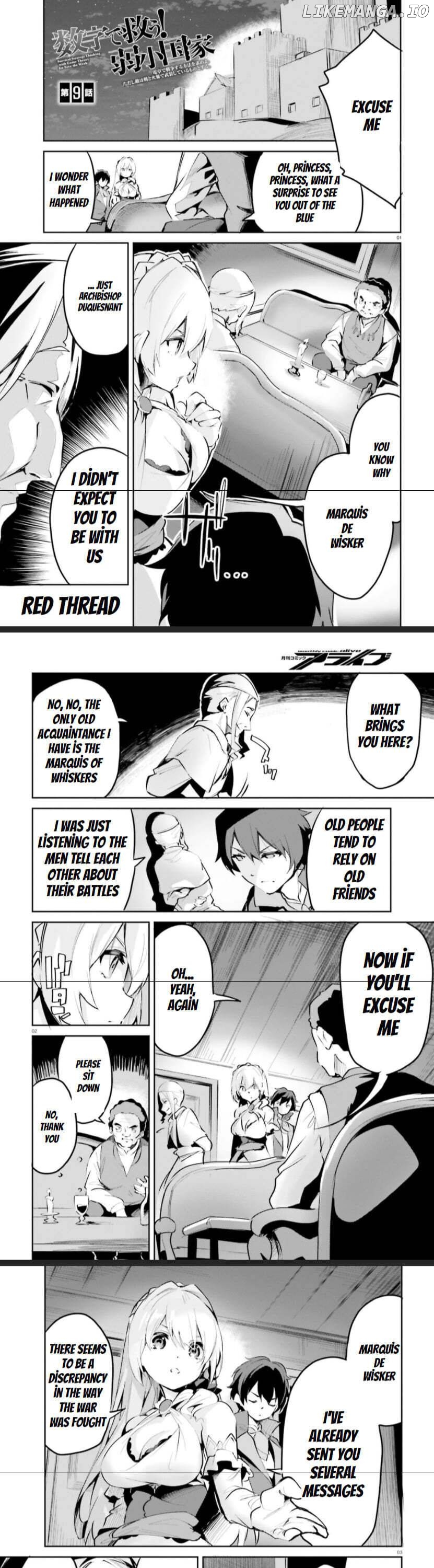 Suuji de Sukuu! Jyakushou Kokka chapter 9.1 - page 2