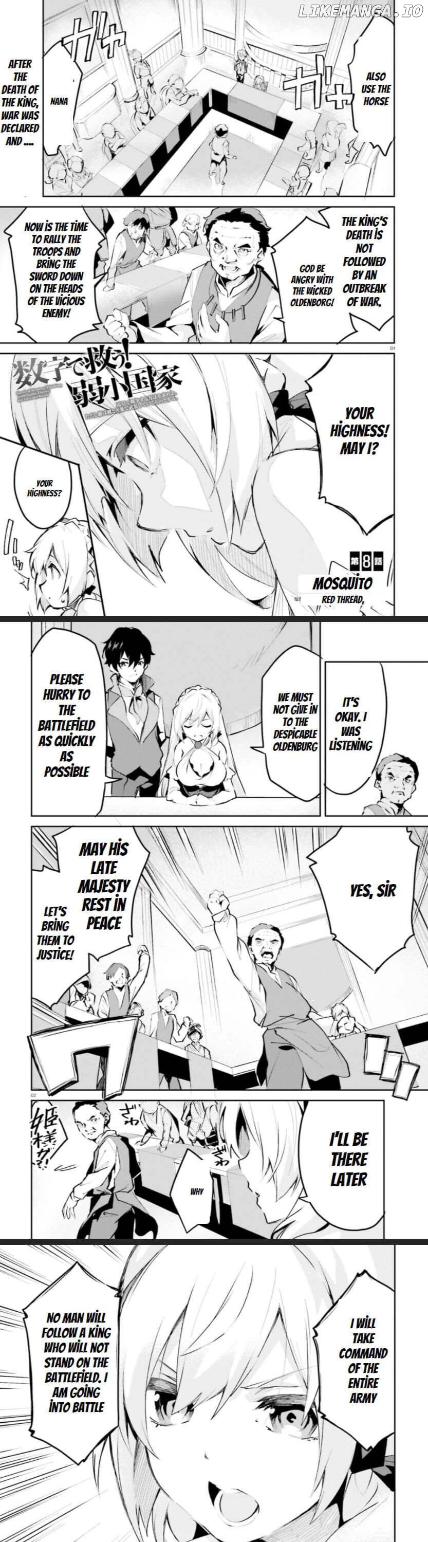 Suuji de Sukuu! Jyakushou Kokka chapter 8.1 - page 2