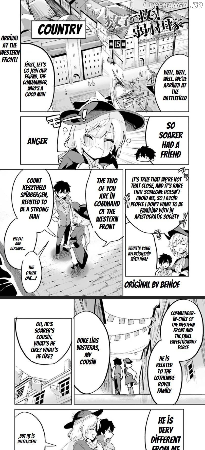 Suuji de Sukuu! Jyakushou Kokka chapter 15.1 - page 2