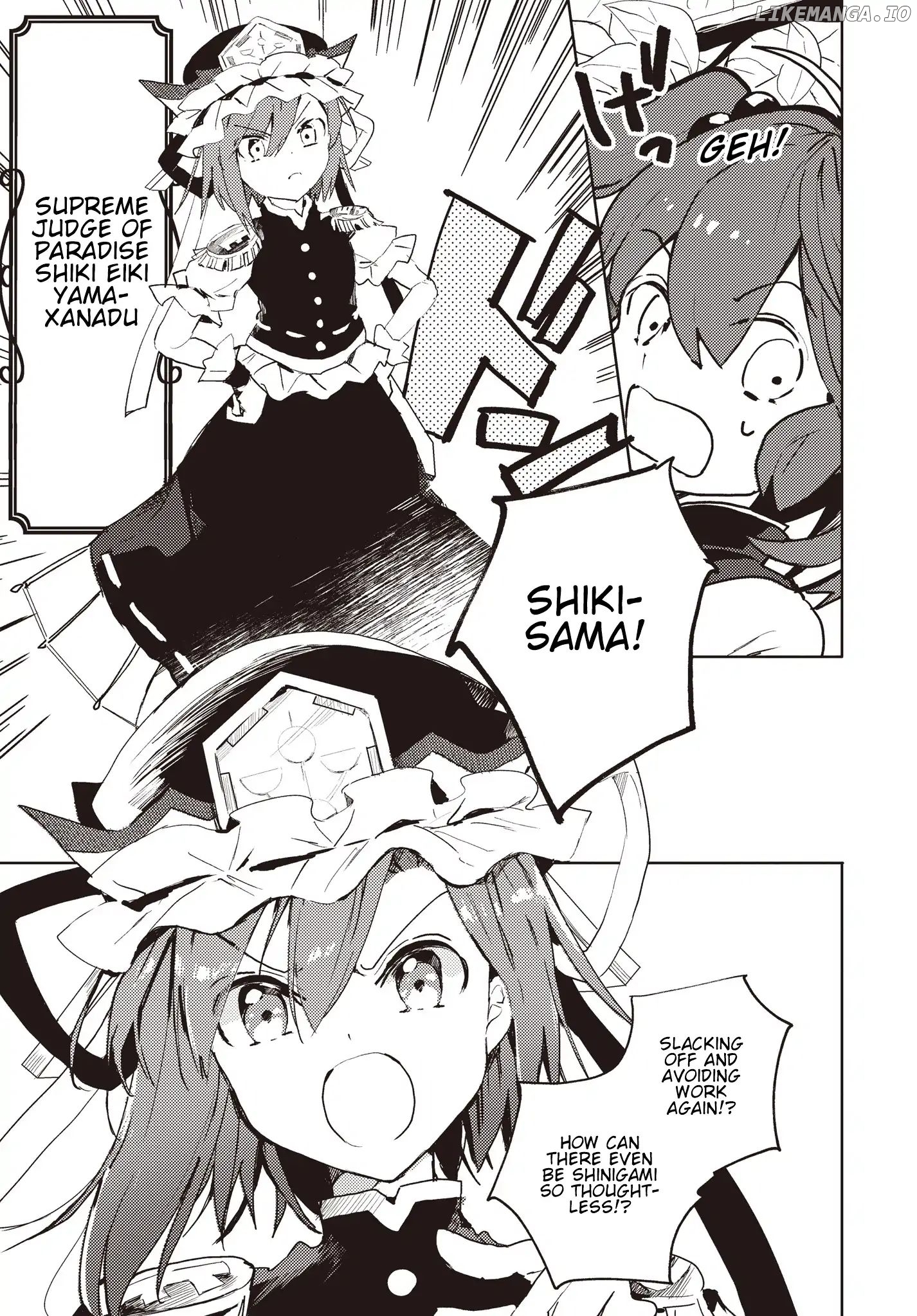 The Shinigami's Rowing Her Boat as Usual - Touhou chapter 1 - page 4