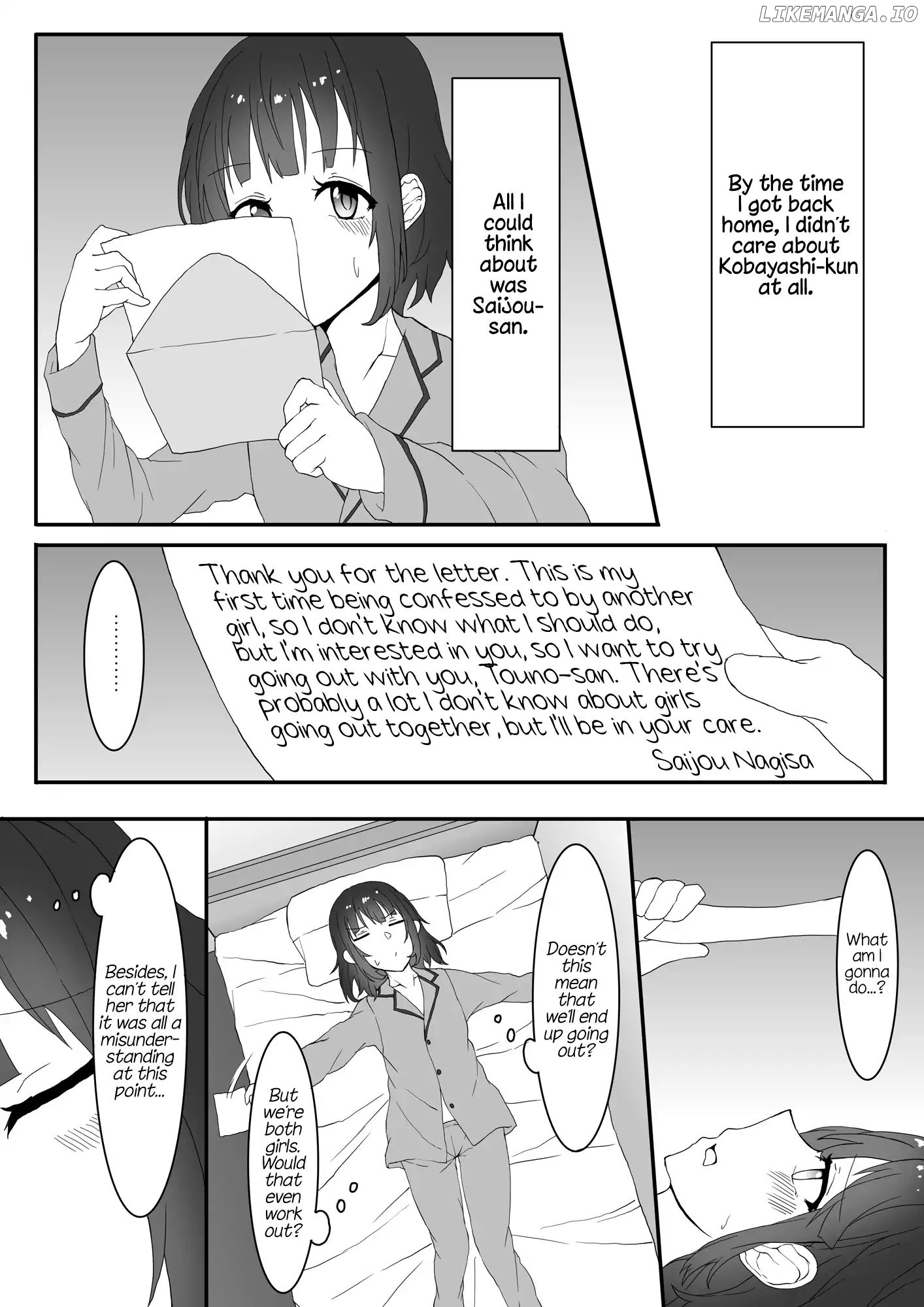 a Yuri Manga Between a Delinquent And a Quiet Girl That Starts From a Misunderstanding chapter 2 - page 2