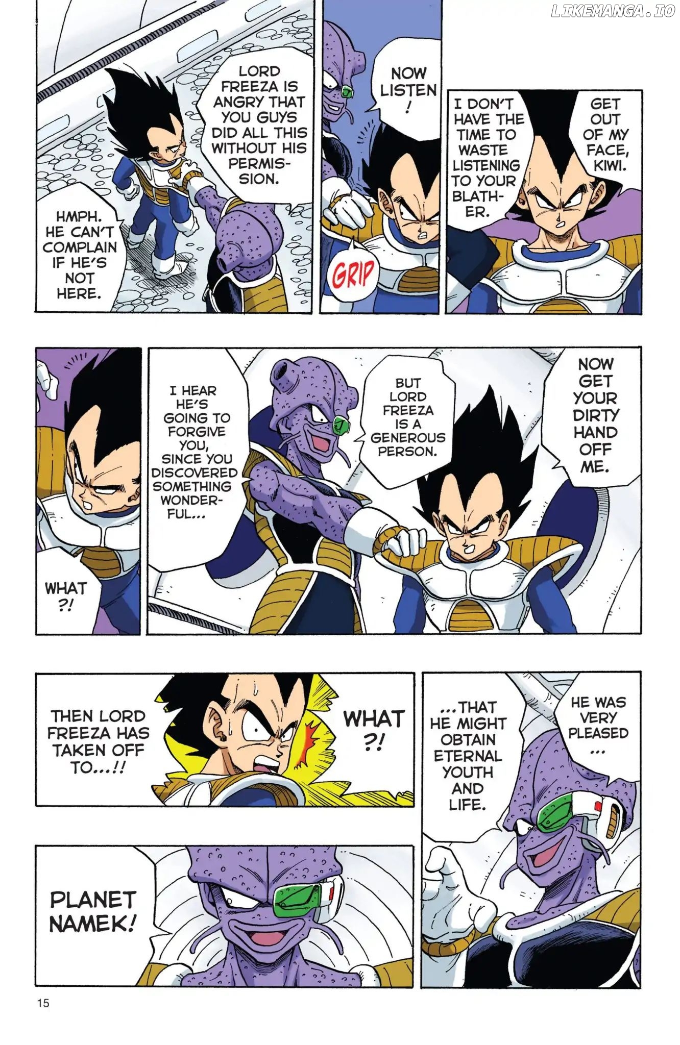 Dragon Ball Full Color Freeza Arc chapter 1 - page 16