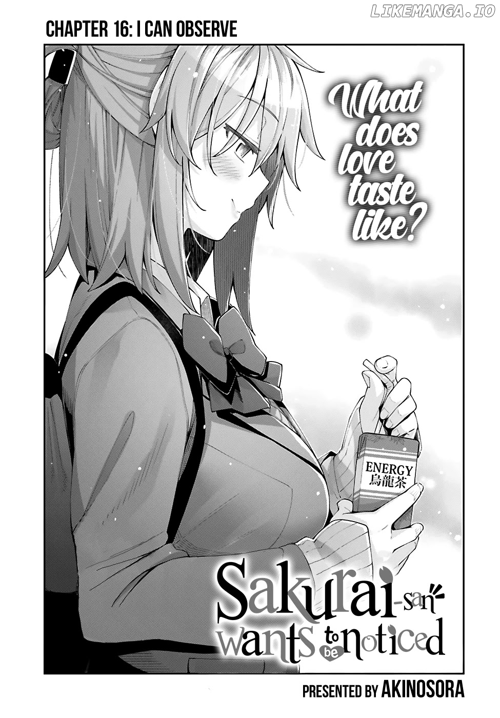 Sakurai-San Wants To Be Noticed chapter 16 - page 2