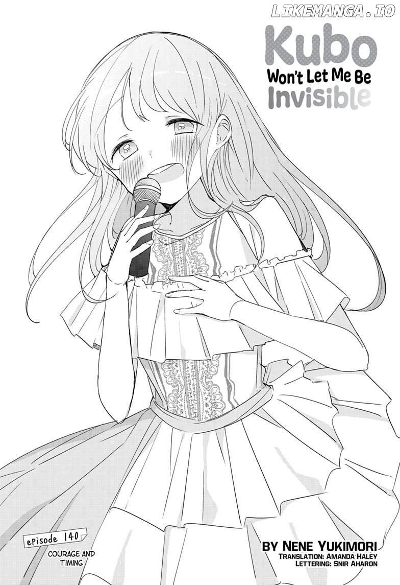 Kubo Won't Let Me Be Invisible chapter 140 - page 1