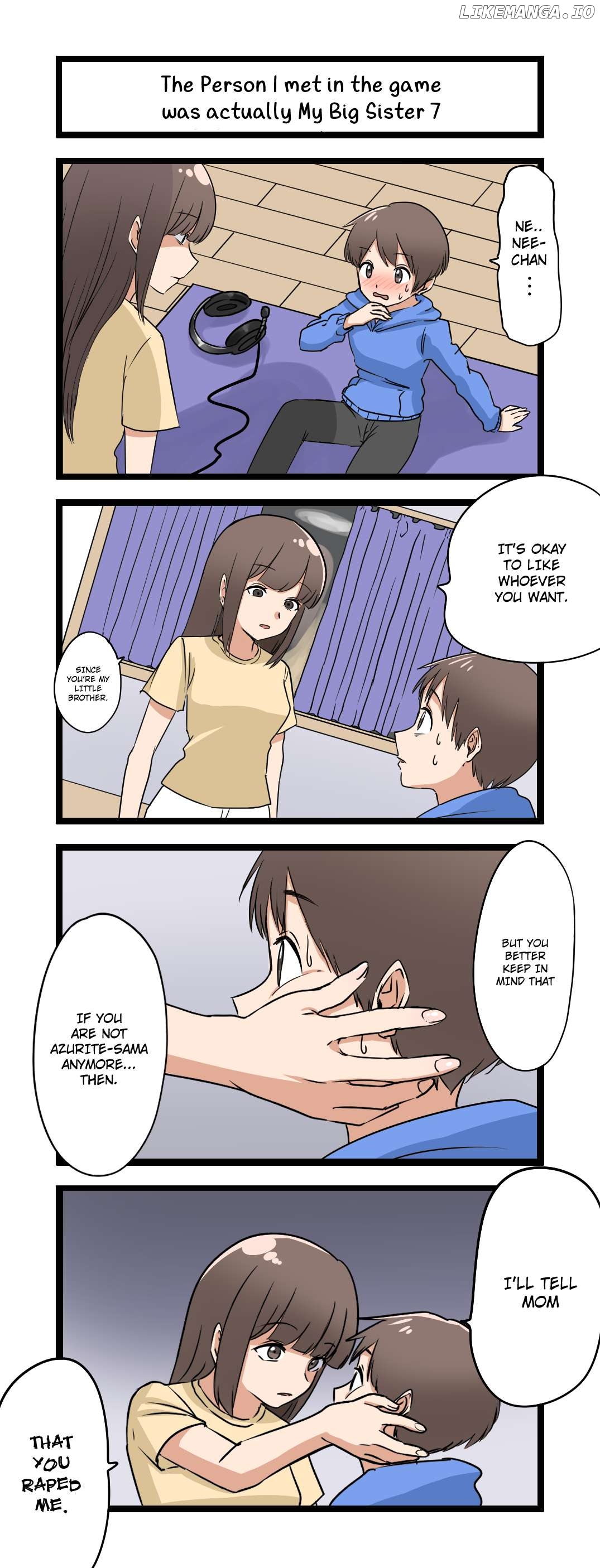 The Person I met in the game was actually My Big Sister. Chapter 7 - page 1