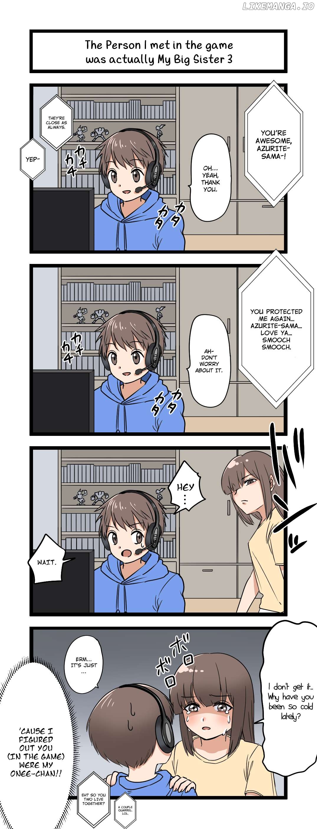 The Person I met in the game was actually My Big Sister. Chapter 3 - page 1