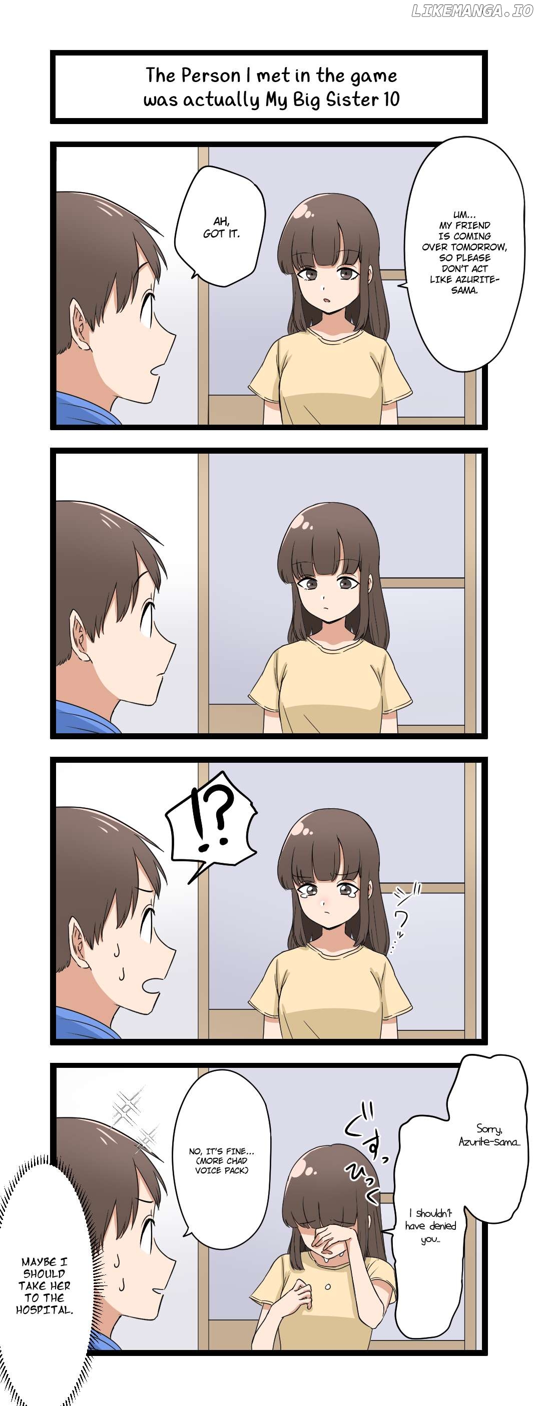 The Person I met in the game was actually My Big Sister. Chapter 10 - page 1