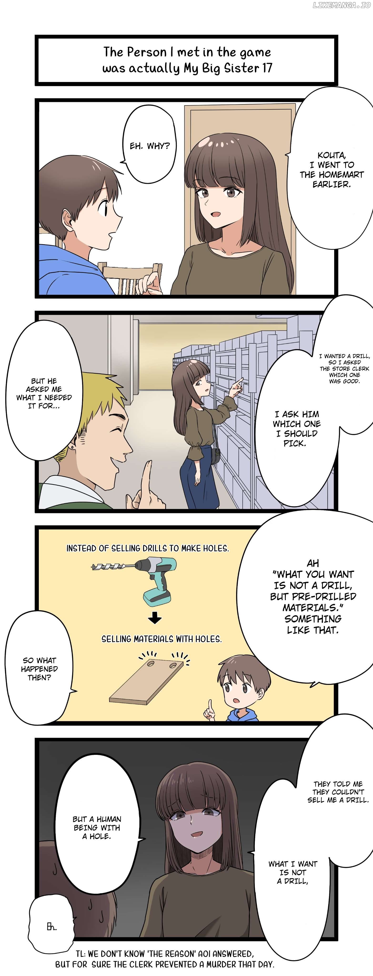 The Person I met in the game was actually My Big Sister. Chapter 17 - page 1