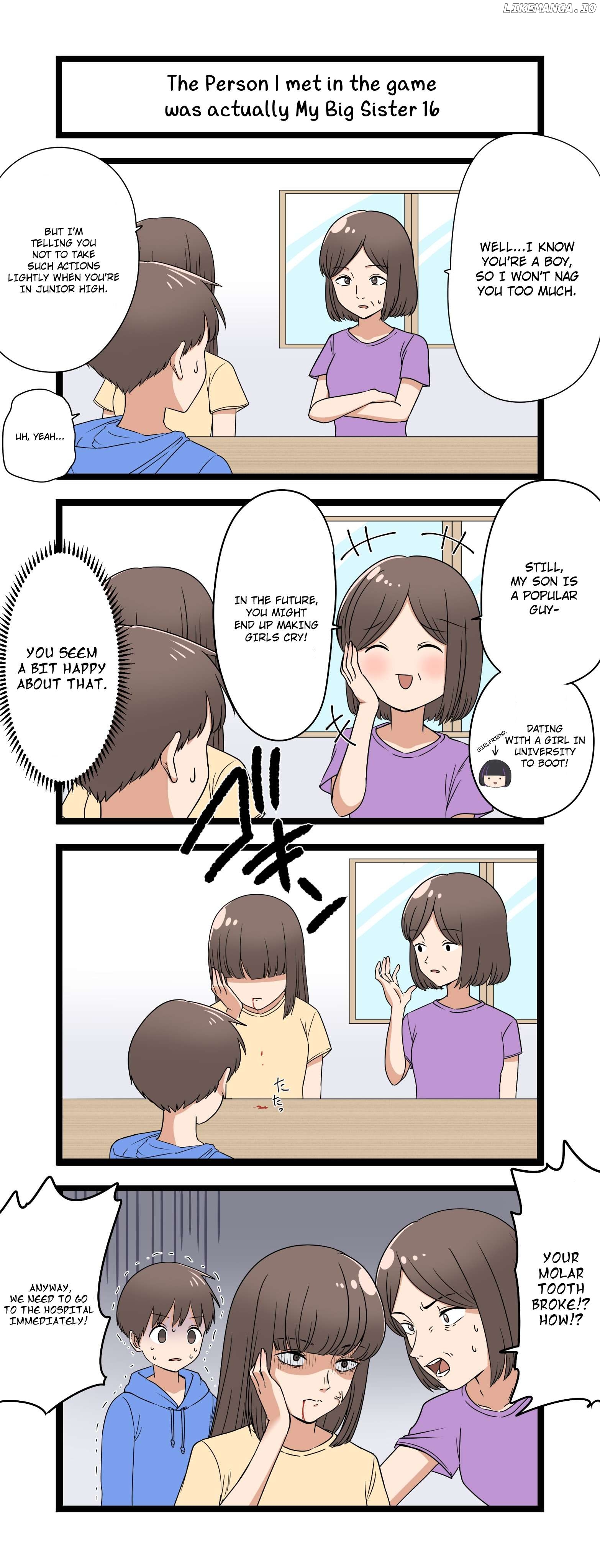 The Person I met in the game was actually My Big Sister. Chapter 16 - page 1