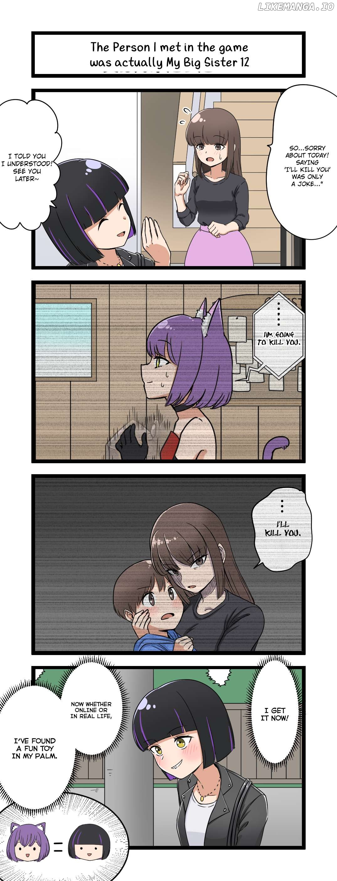 The Person I met in the game was actually My Big Sister. Chapter 12 - page 1