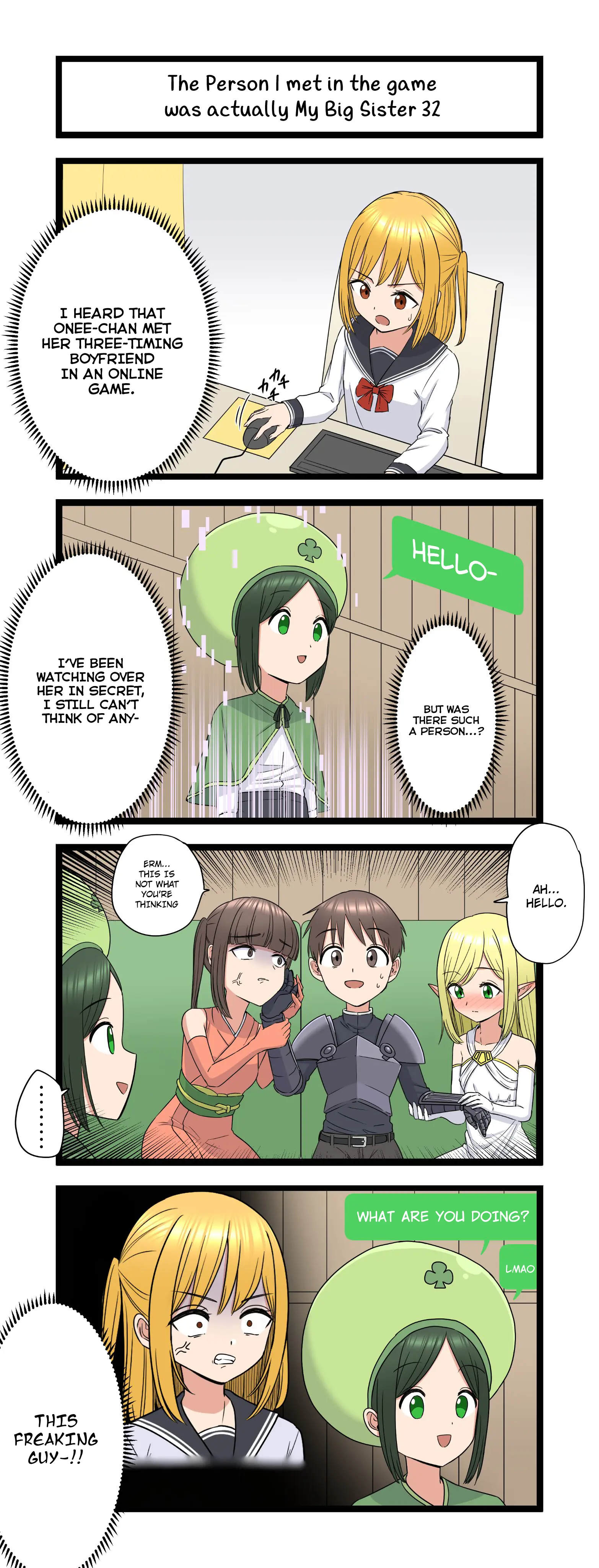 The Person I met in the game was actually My Big Sister. Chapter 32 - page 1
