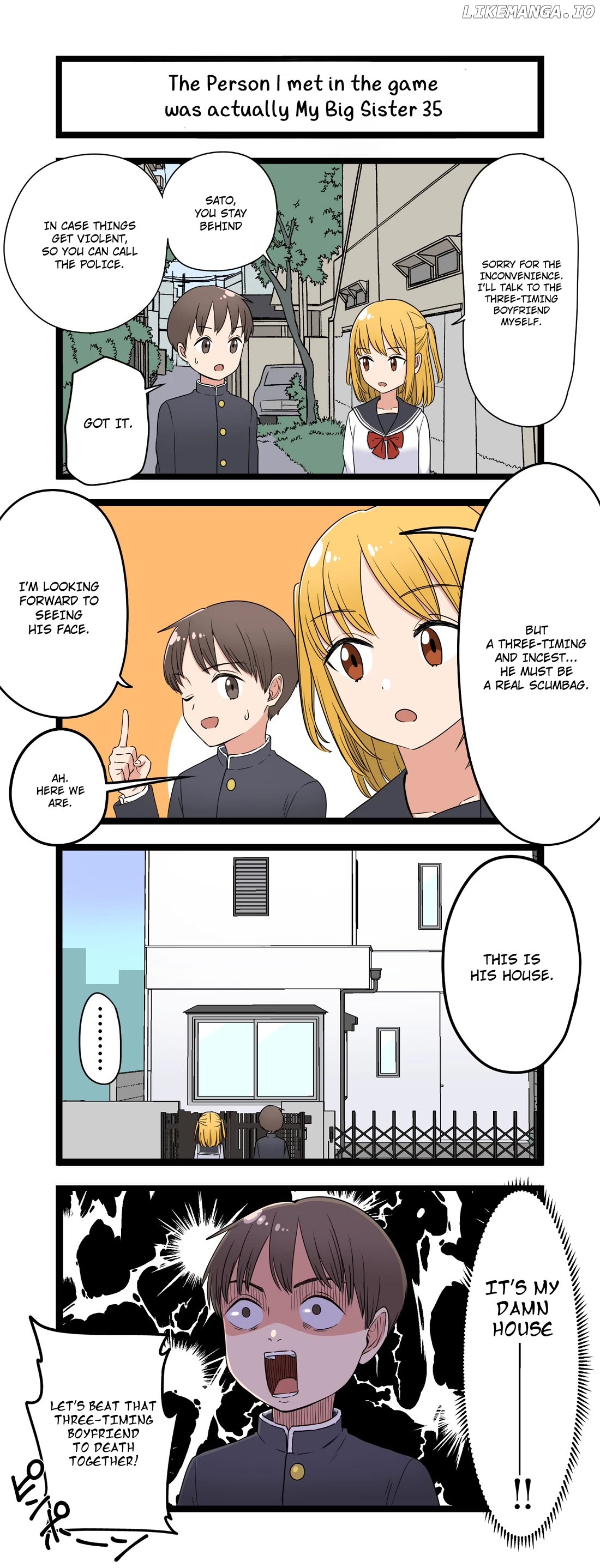 The Person I met in the game was actually My Big Sister. Chapter 35 - page 1