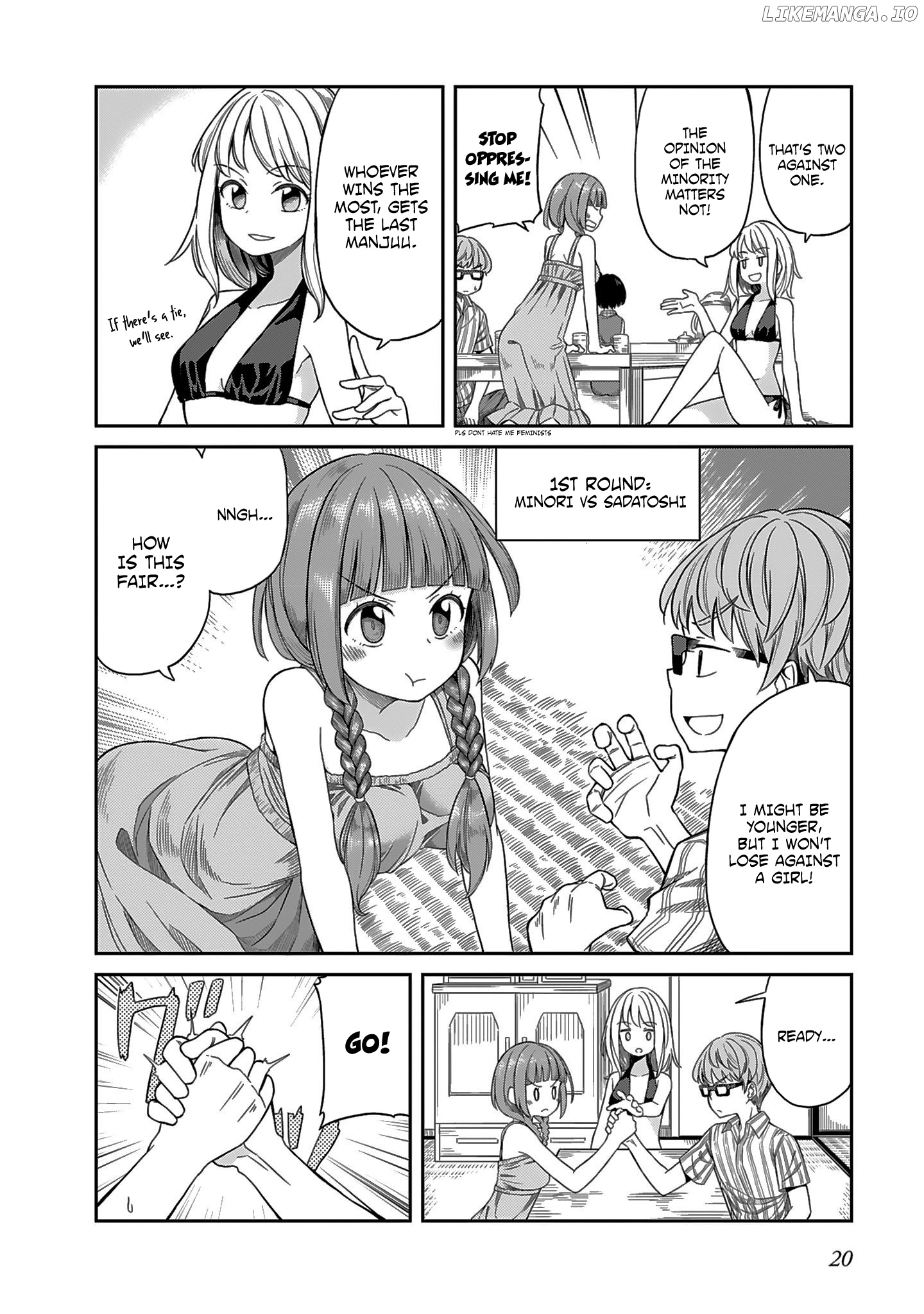 Hinomoto Sanshimai Wa Kamatte Hoshii chapter 2 - page 4