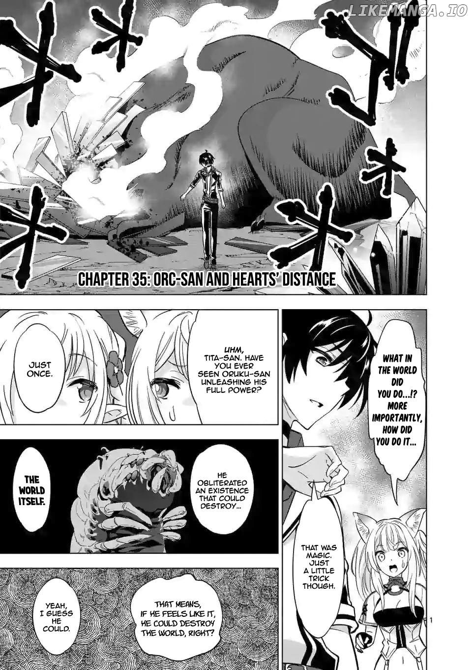 Shijou Saikyou Orc-San No Tanoshii Tanetsuke Harem Zukuri chapter 35 - page 2