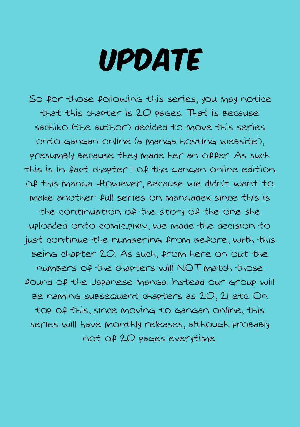 The Story Of A Waitress And Her Customer chapter 20 - page 1