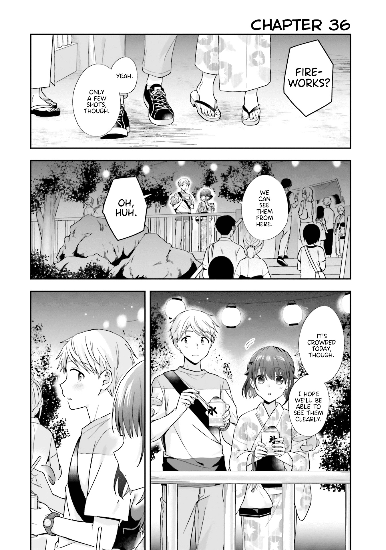The Quiet Komori-San And The Loud Oobayashi-Kun chapter 36 - page 1