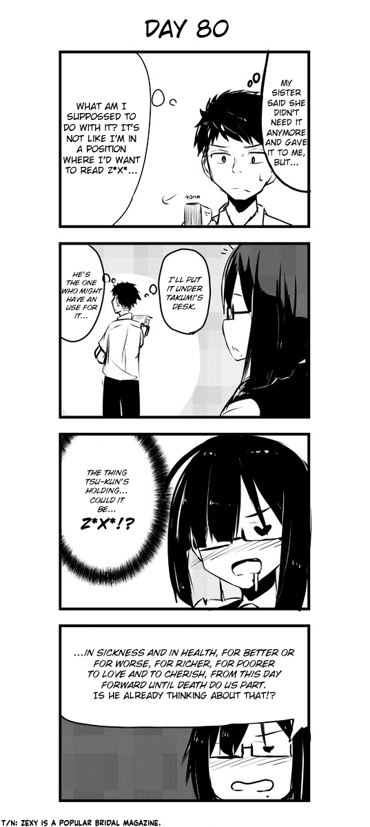 A Story About Wanting to Commit Suicide, but It's Scary So I Find a Yandere Girl to Kill Me, but After 100 days, I Somehow Got ○○ chapter 80 - page 1