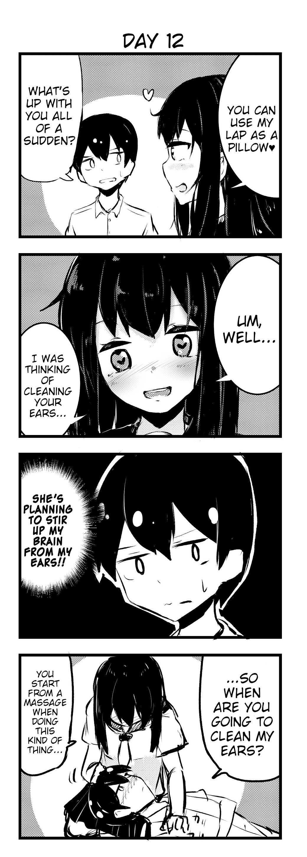 A Story About Wanting to Commit Suicide, but It's Scary So I Find a Yandere Girl to Kill Me, but After 100 days, I Somehow Got ○○ chapter 12 - page 1