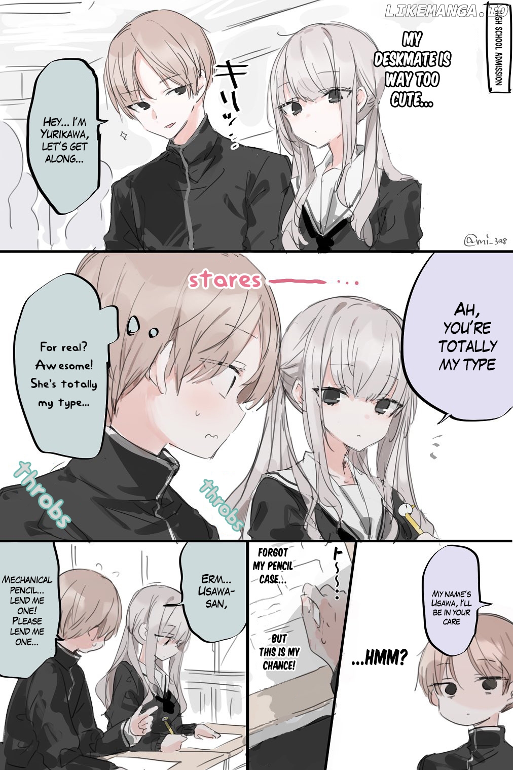 My Cute Deskmate chapter 1 - page 2
