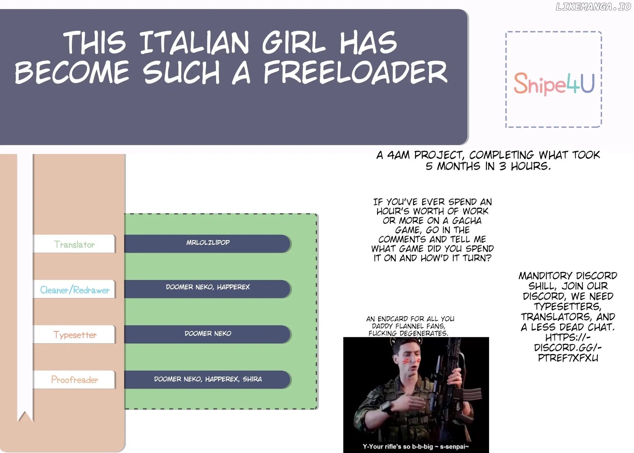 This Italian Girl Has Become Such A Freeloader chapter 19 - page 5