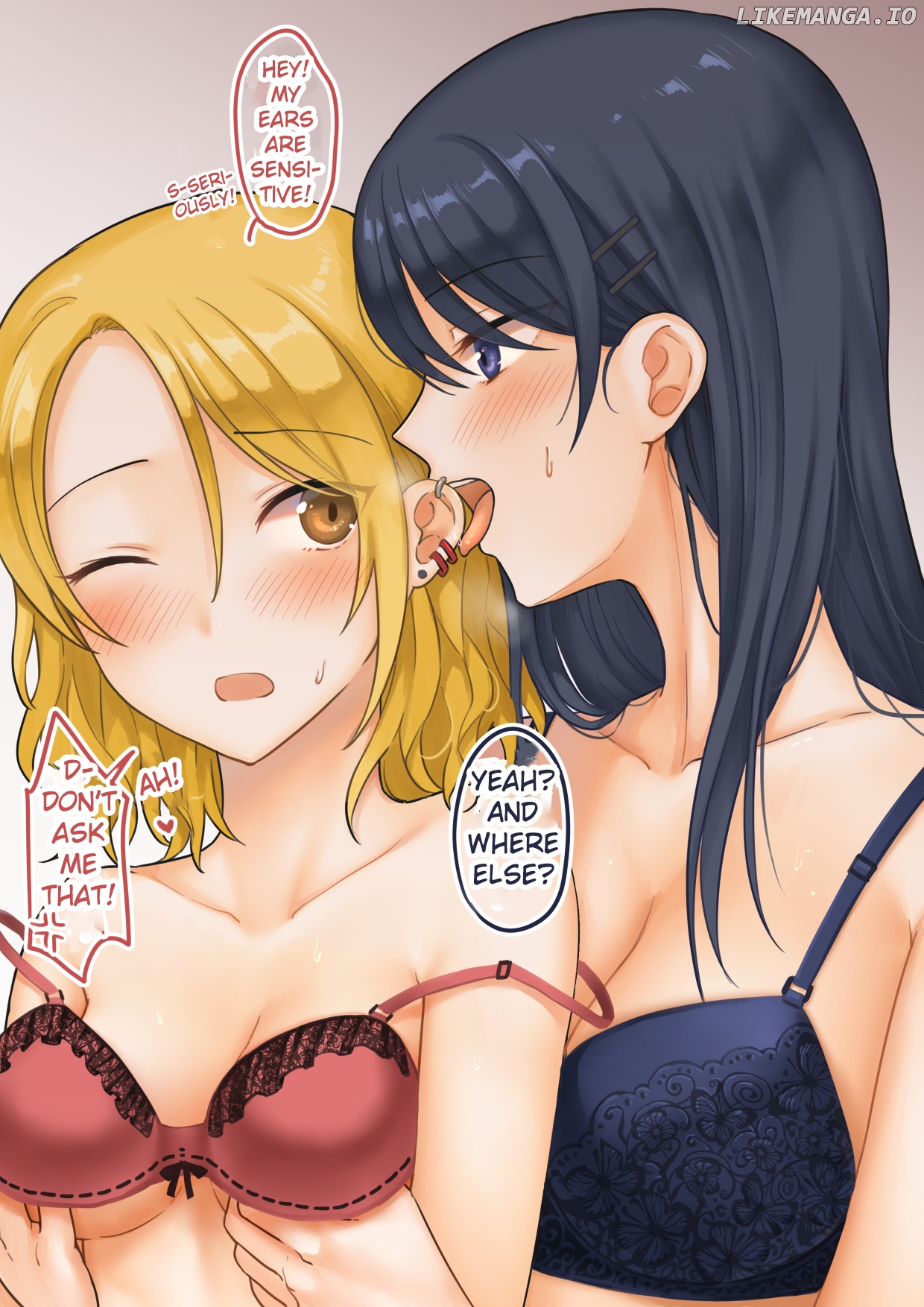 For Each Retweet, Two Straight Girls Who Don't Get Along Will Kiss for One Second chapter 14.5 - page 1