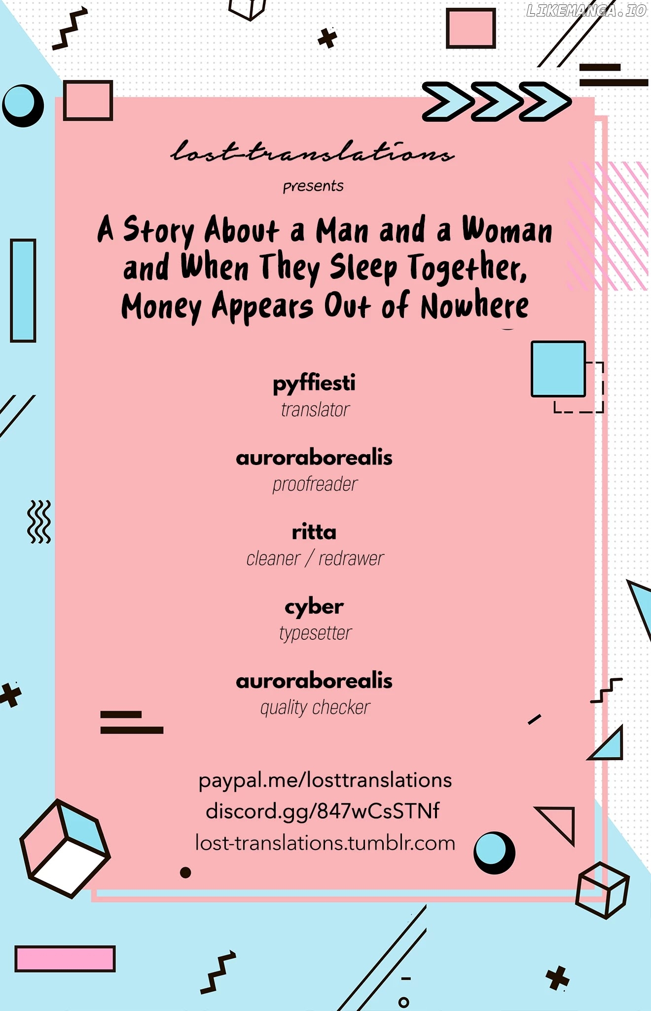 A Story About A Man And A Woman And When They Sleep Together, Money Appears Out Of Nowhere chapter 19 - page 1