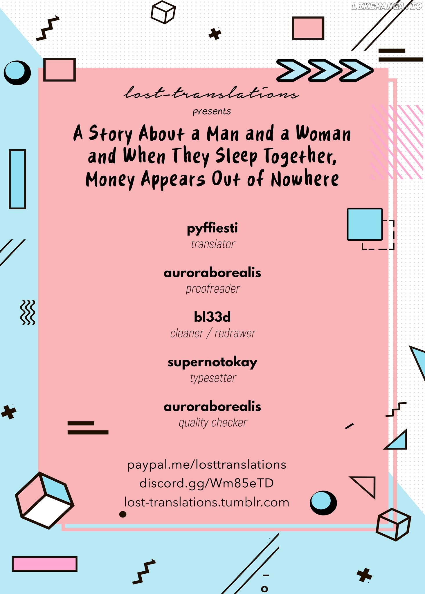 A Story About A Man And A Woman And When They Sleep Together, Money Appears Out Of Nowhere chapter 9.5 - page 1